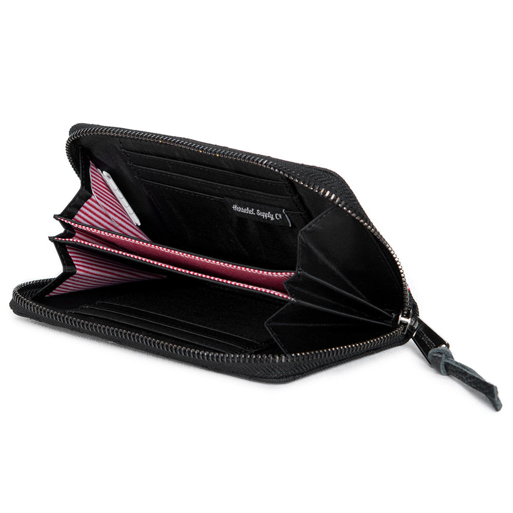 Herschel Thomas Wallet, Poly Black Quilt — available at Norwood