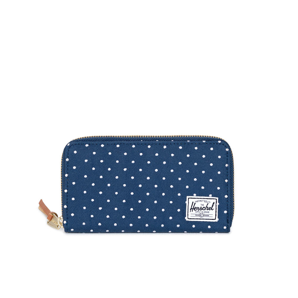 Herschel Thomas Wallet, Navy Embroidery Polka Dot — available at Norwood
