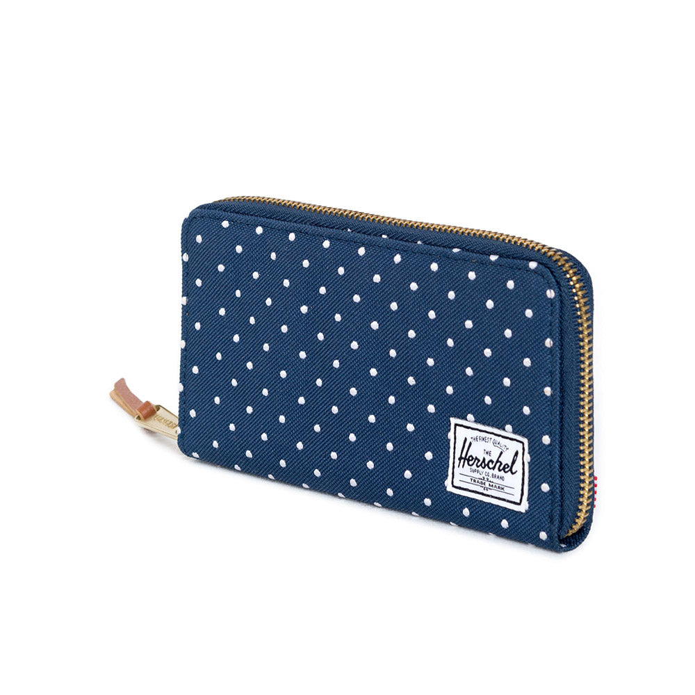 Herschel Thomas Wallet, Navy Embroidery Polka Dot — available at Norwood
