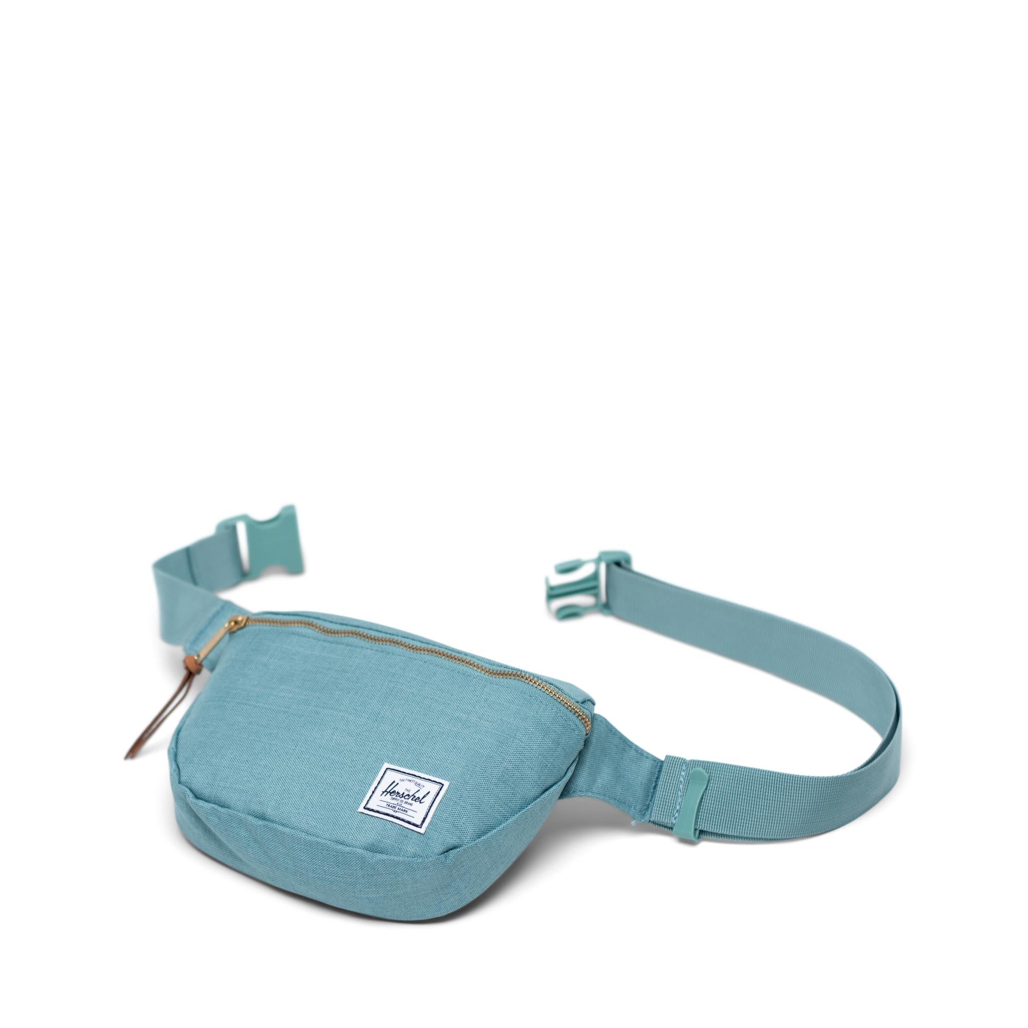 Herschel Fifteen Hip Pack, oil blue crosshatch — available at Norwood