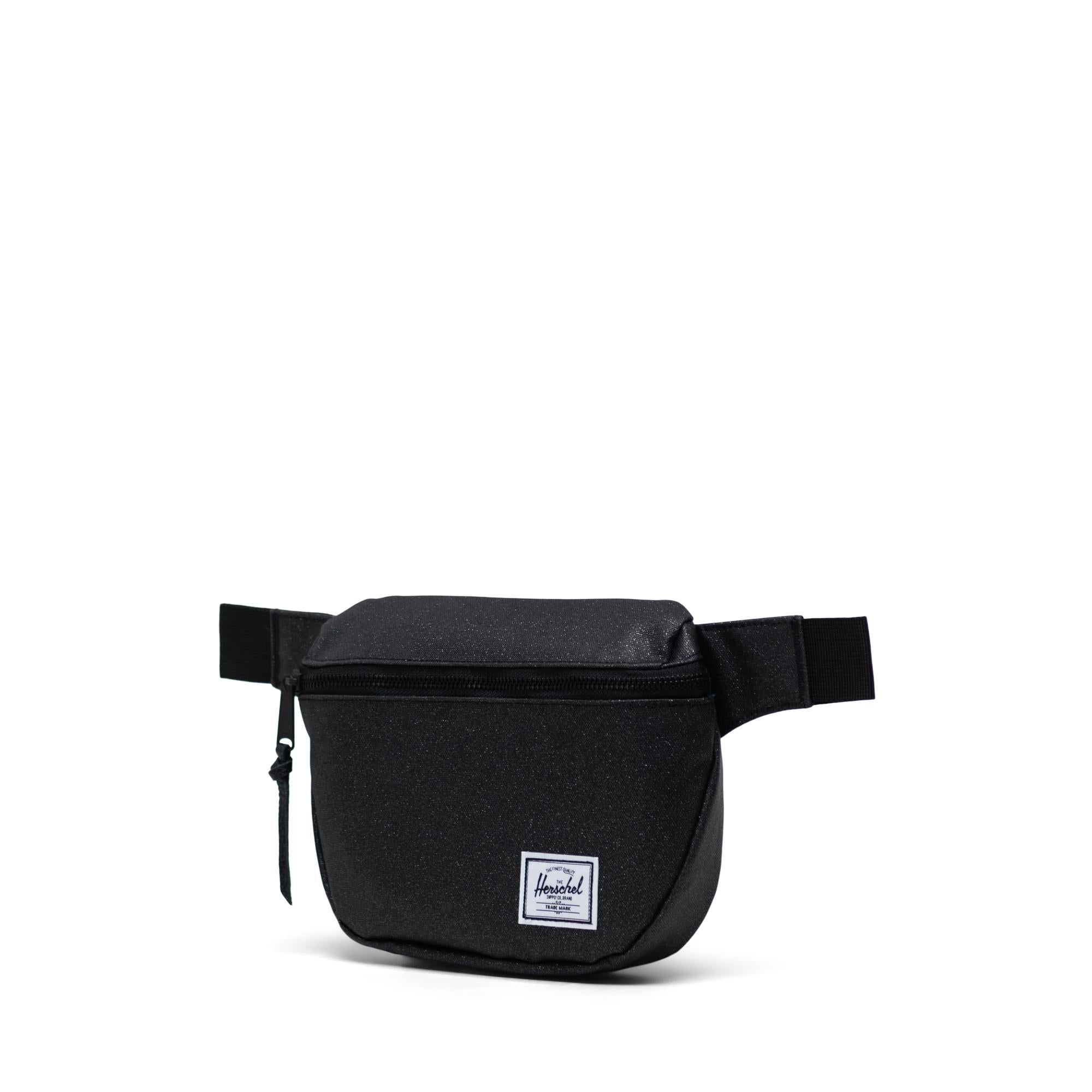Herschel Fifteen Hip Pack, black sparkle — available at Norwood