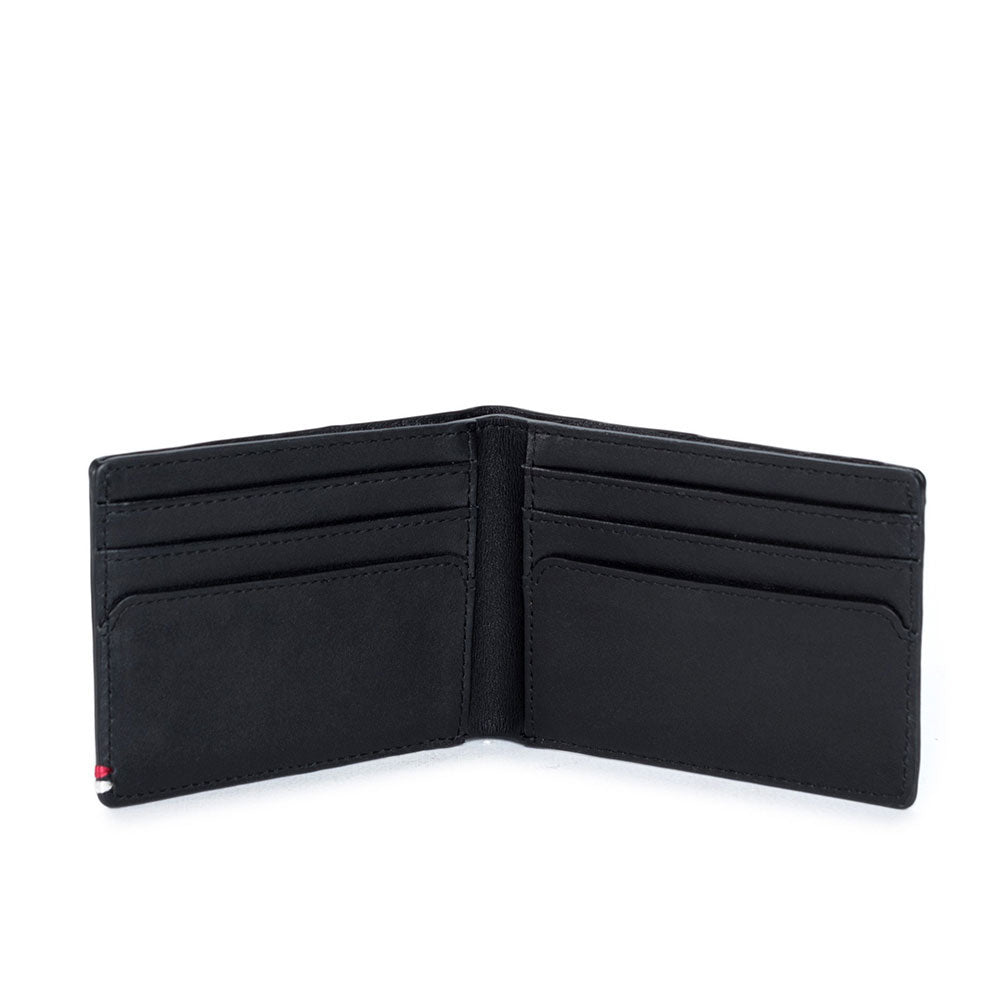 Herschel Merrit Wallet, Nappa Leather Black/Gold — available at Norwood
