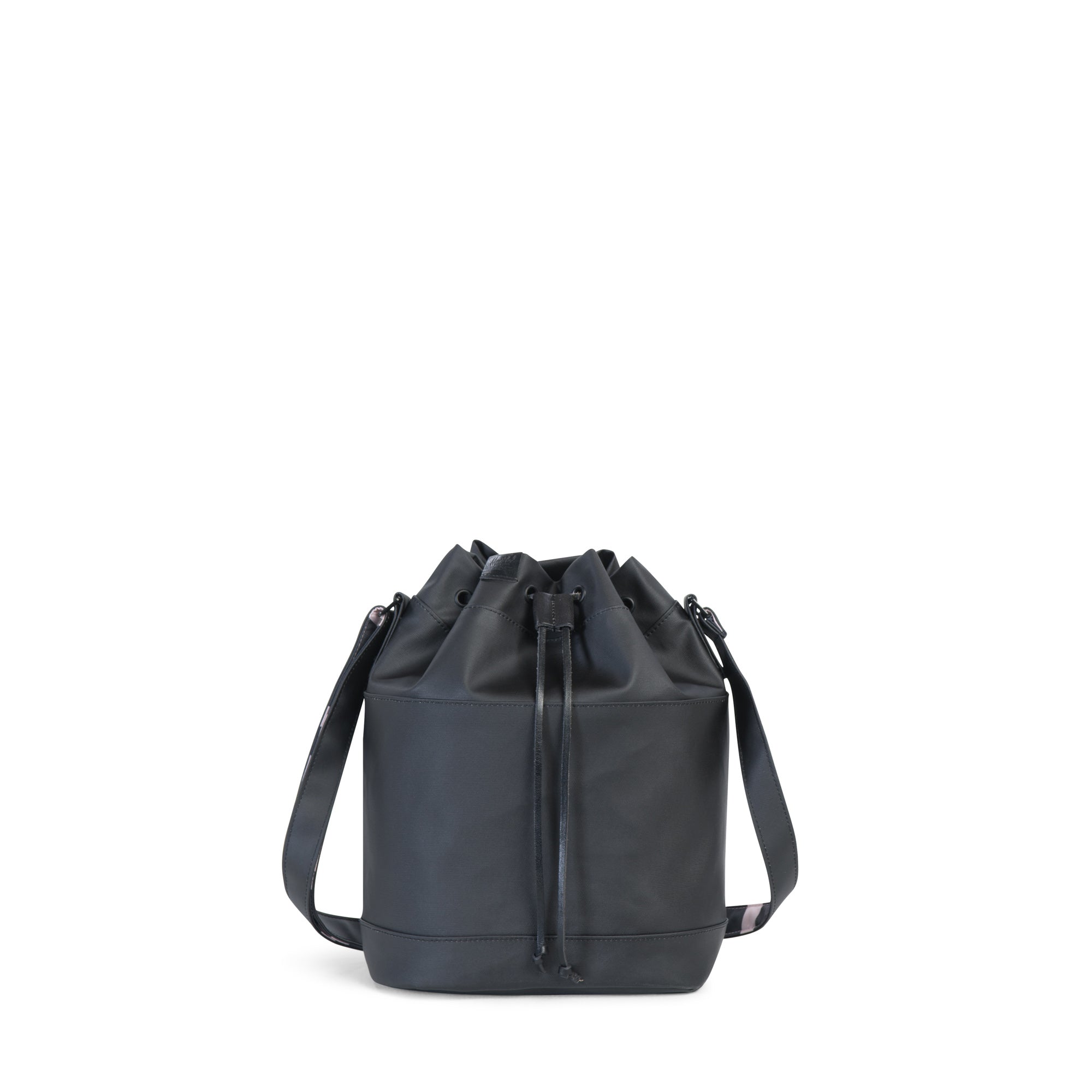Herschel Carlow Canvas Bag, Black/Leather — available at Norwood