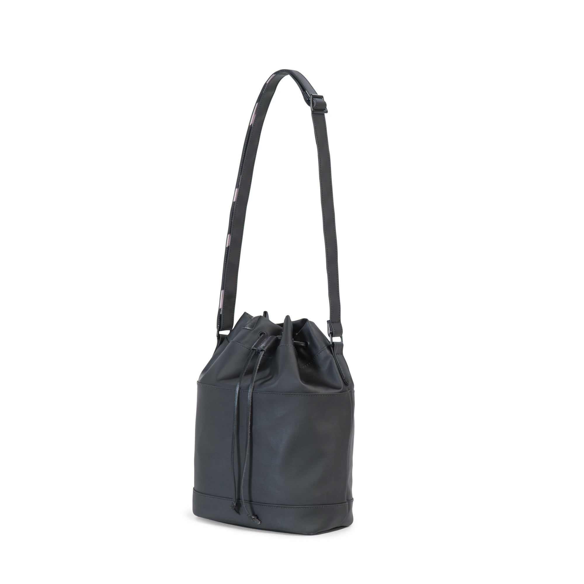 Herschel Carlow Canvas Bag, Black/Leather — available at Norwood
