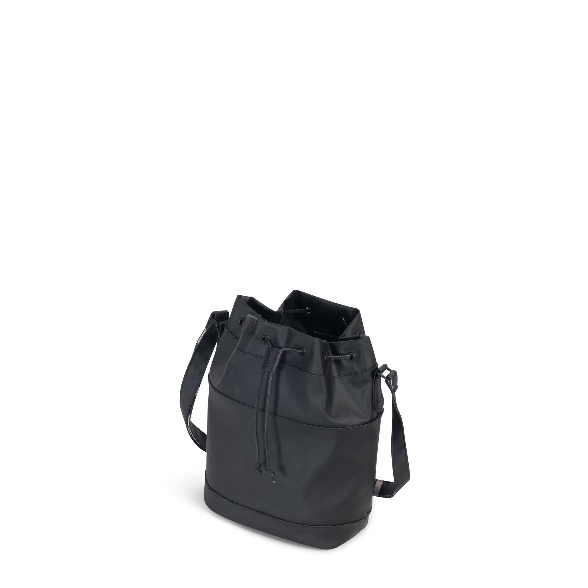 Herschel Carlow Canvas Bag, Black/Leather — available at Norwood