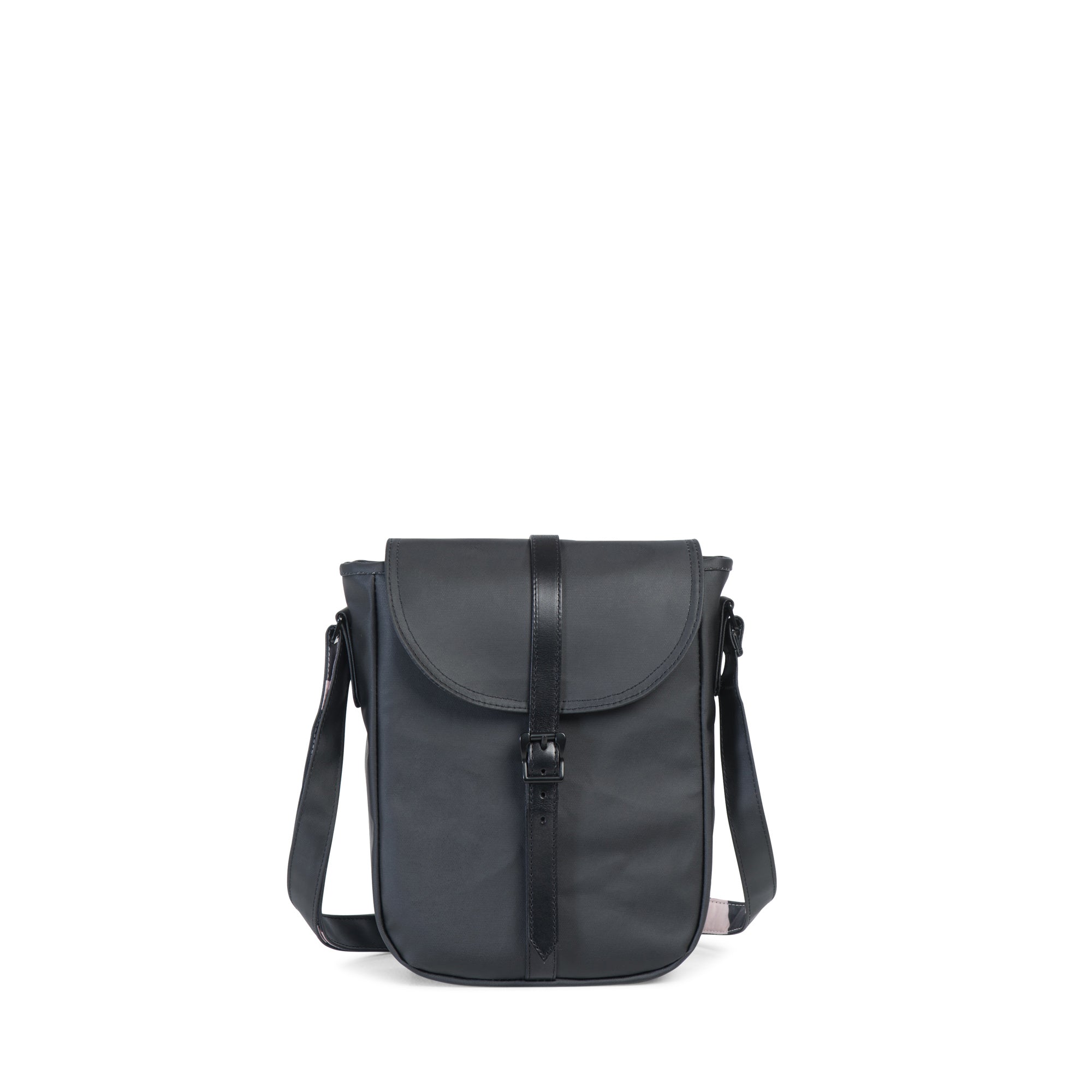 Herschel Kingsgate Crossbody Bag, Black Canvas/Leather — available at Norwood