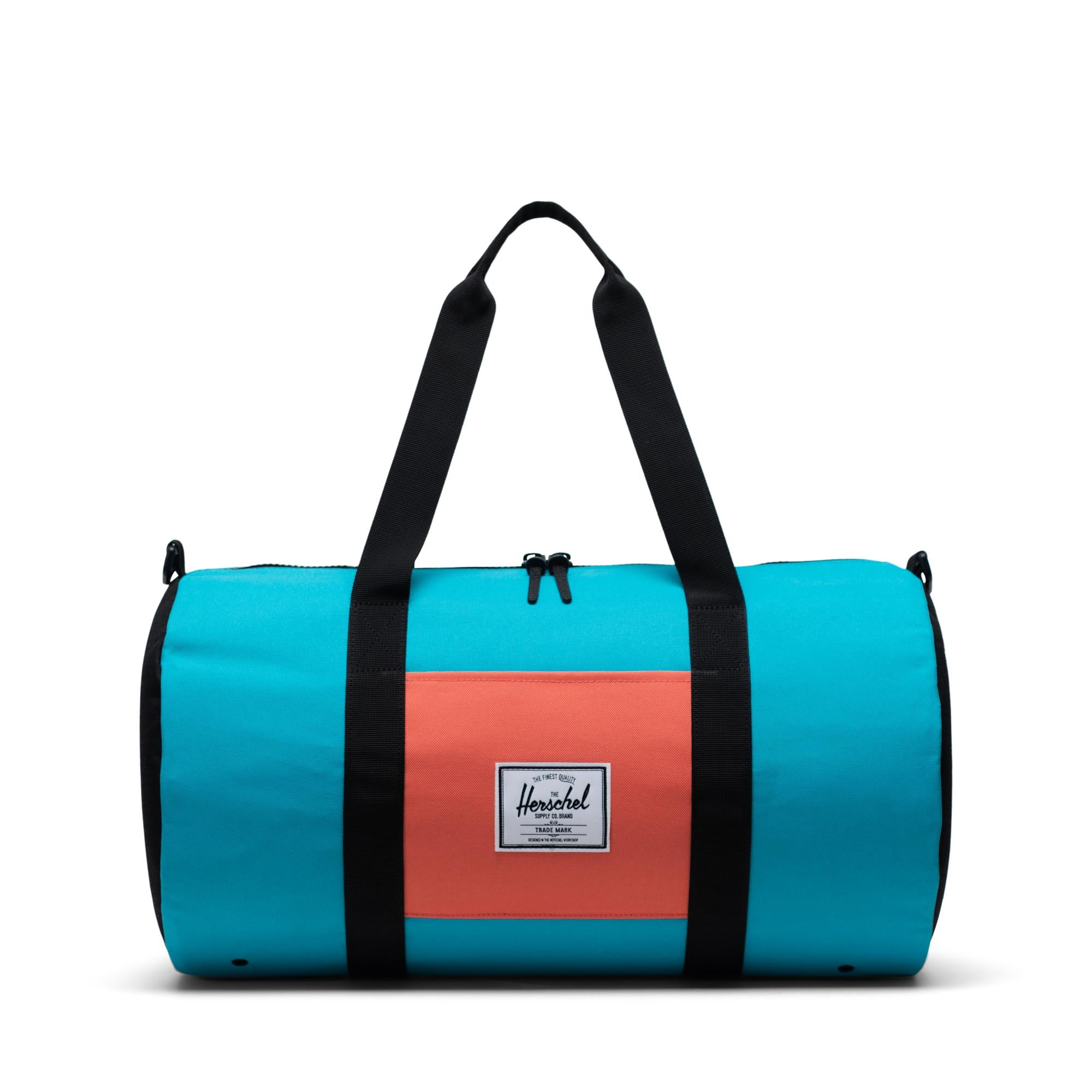 Herschel Sutton Mid-volume Duffle, blue bird/black/emberglow — available at Norwood