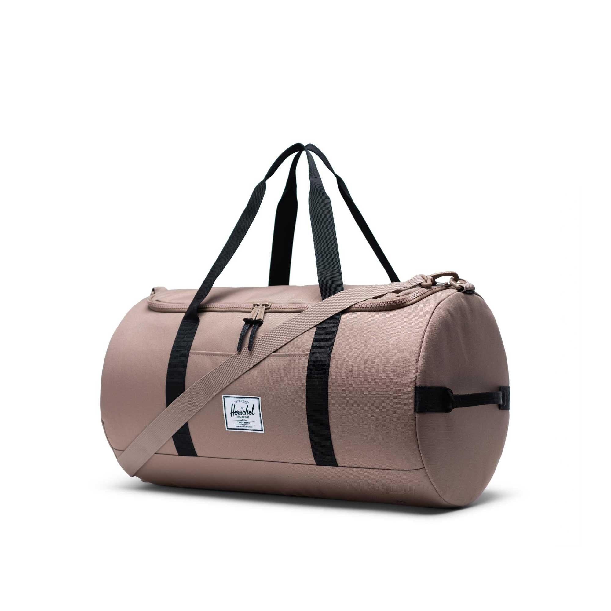 Herschel Sutton duffle, pine bark/black — available at Norwood