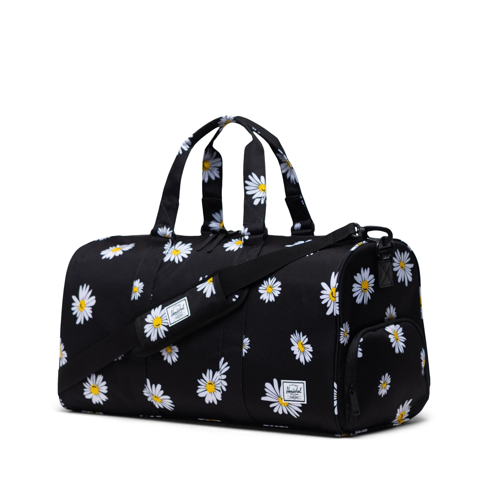Herschel Novel Mid-Volume Duffle, Daisy Black — available at Norwood