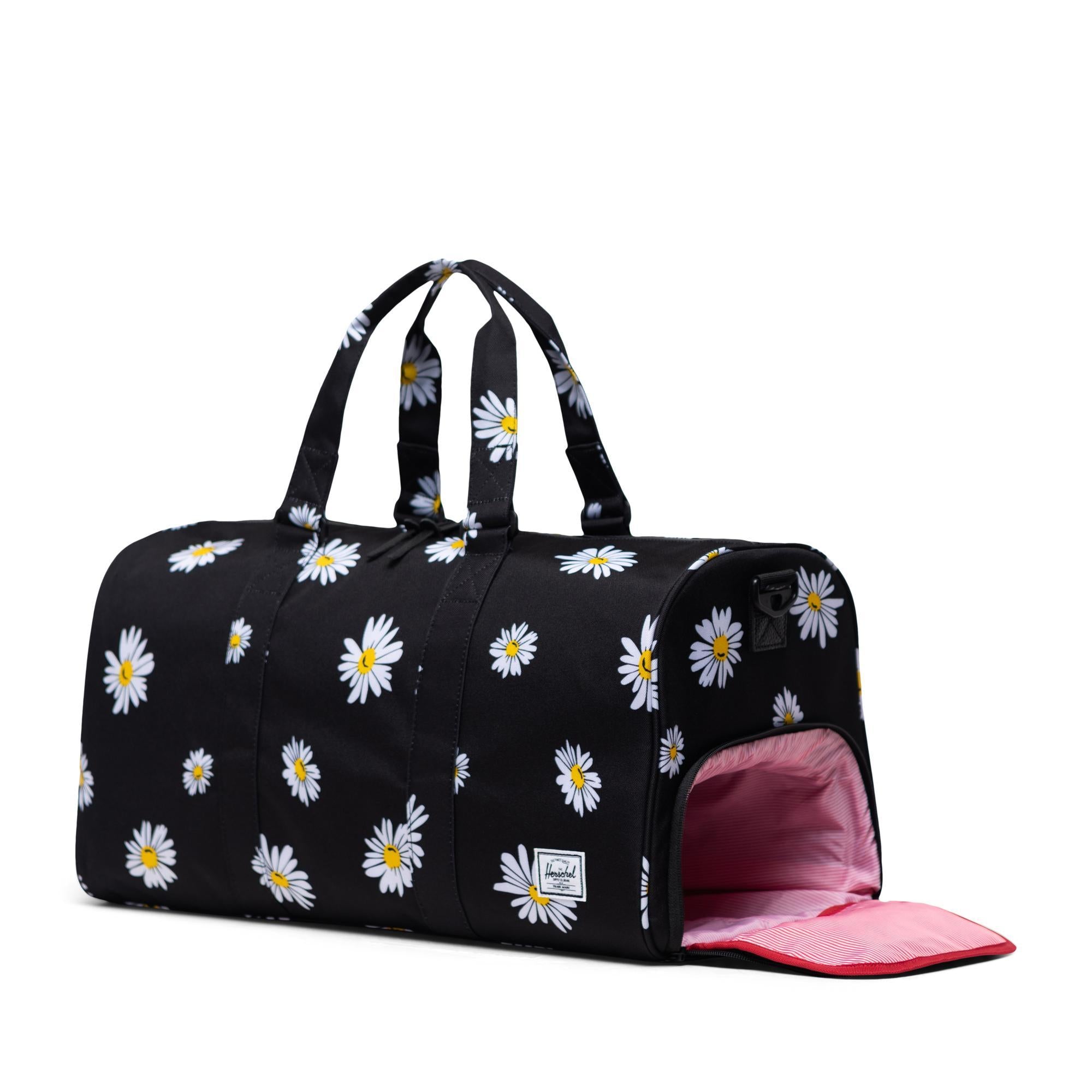 Herschel Novel Mid-Volume Duffle, Daisy Black — available at Norwood