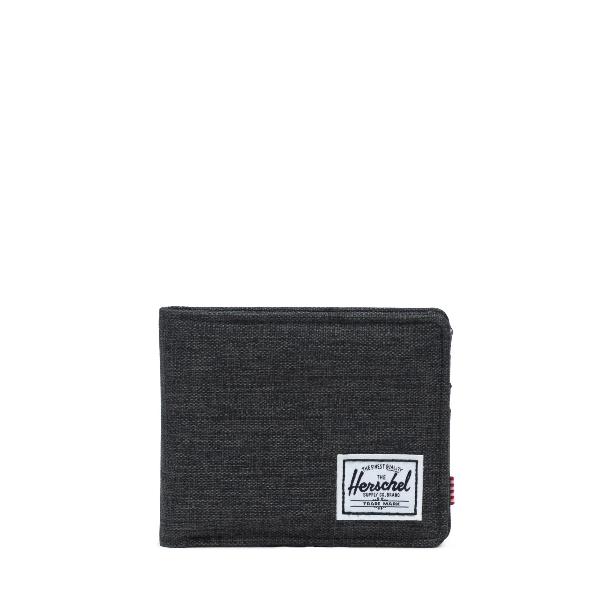 Herschel Roy wallet, black crosshatch — available at Norwood