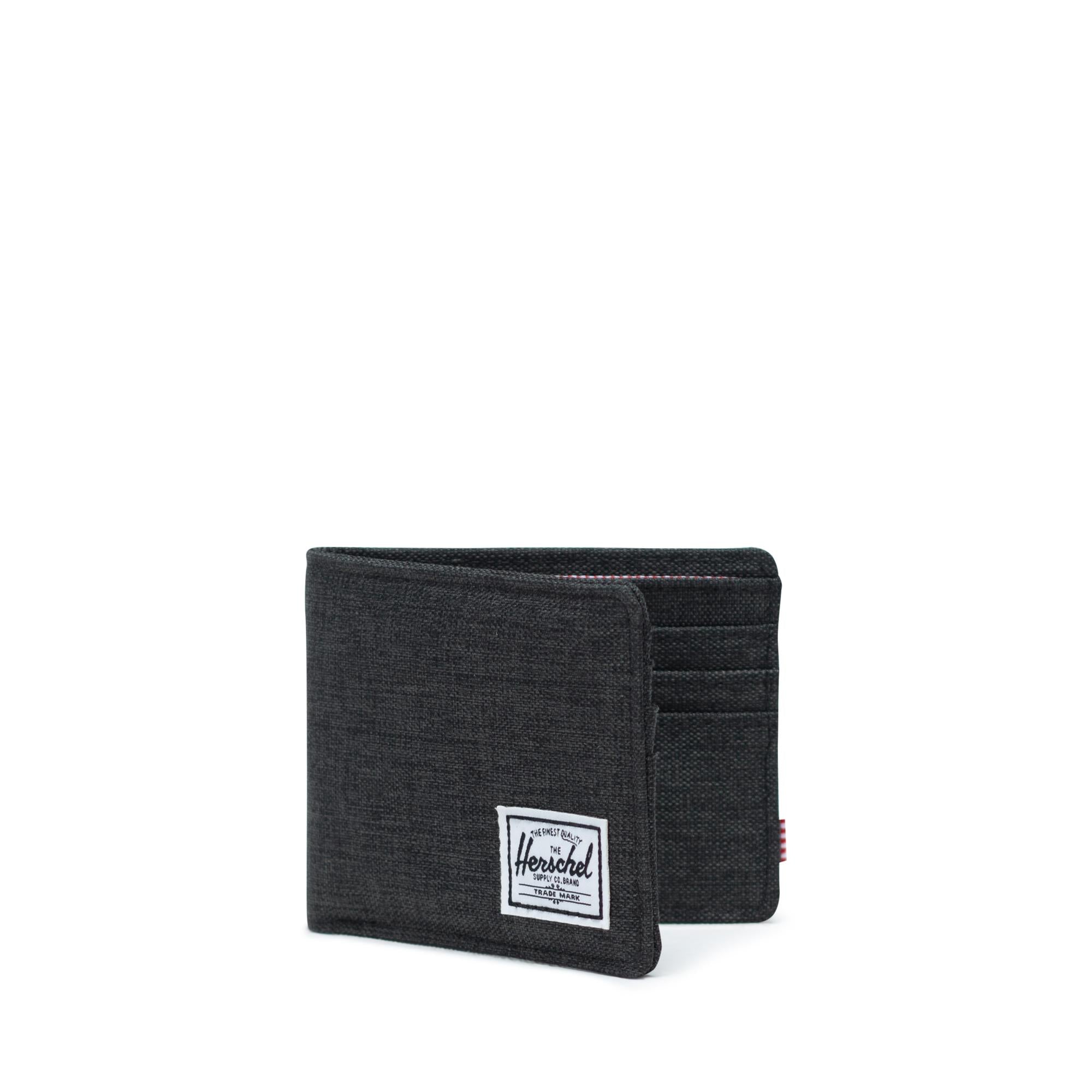 Herschel Roy wallet, black crosshatch — available at Norwood