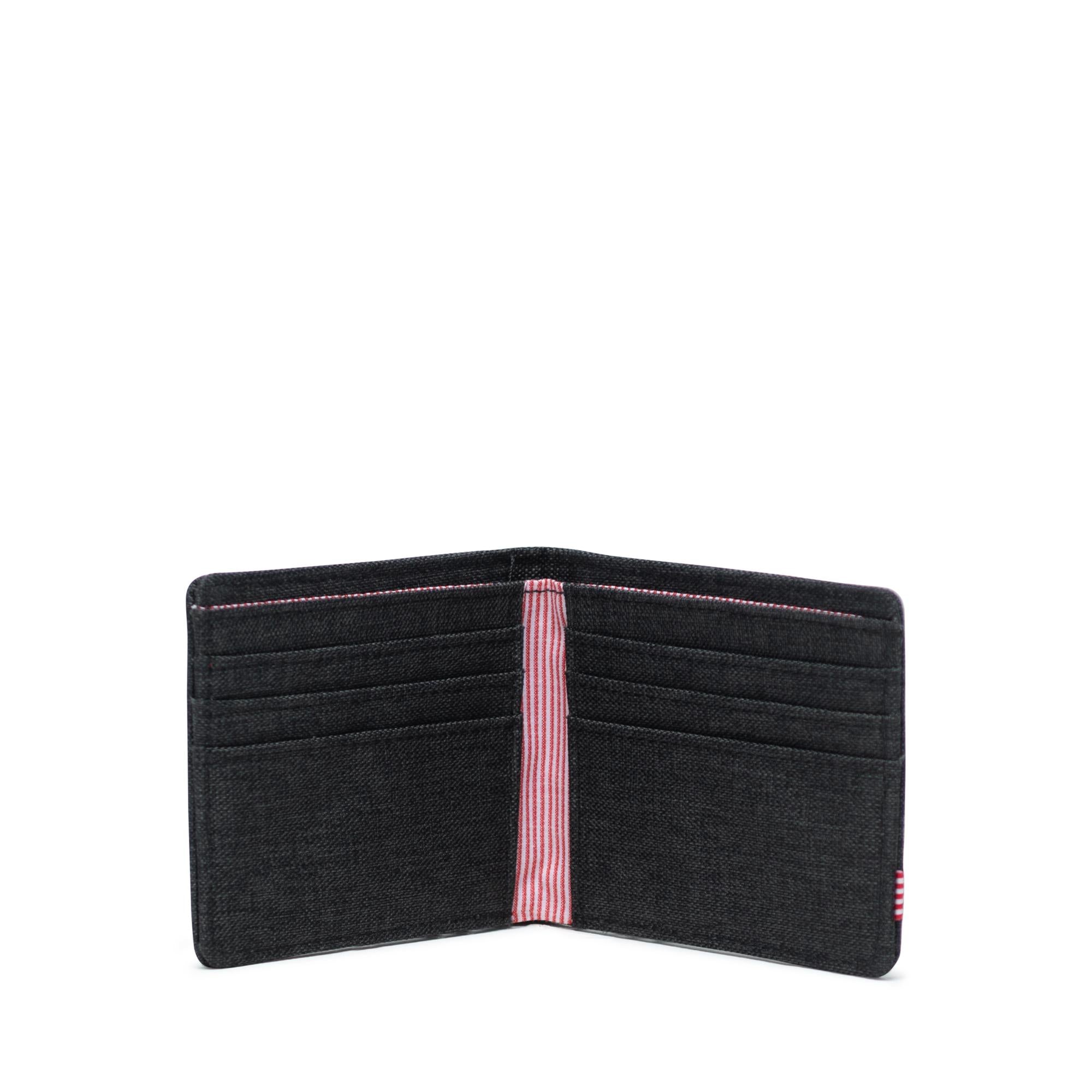 Herschel Roy wallet, black crosshatch — available at Norwood