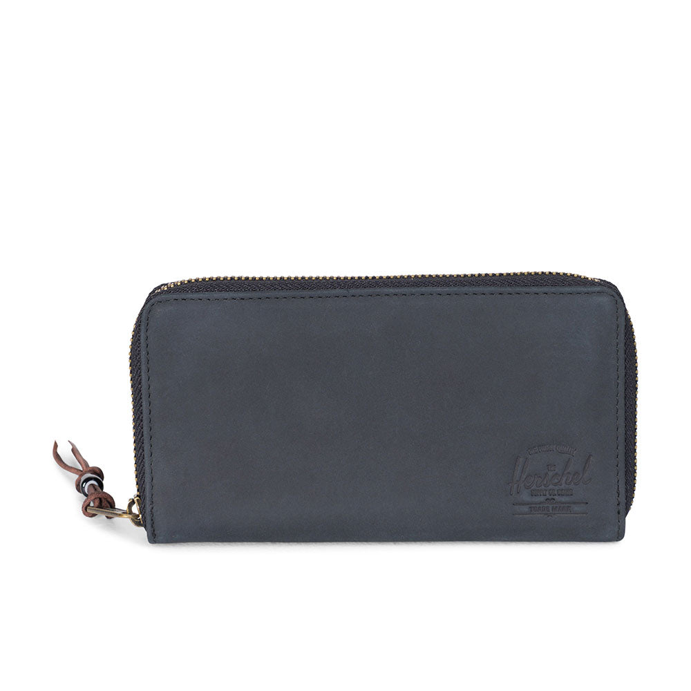 Herschel Thomas Wallet - Black/Black nubuck — available at Norwood