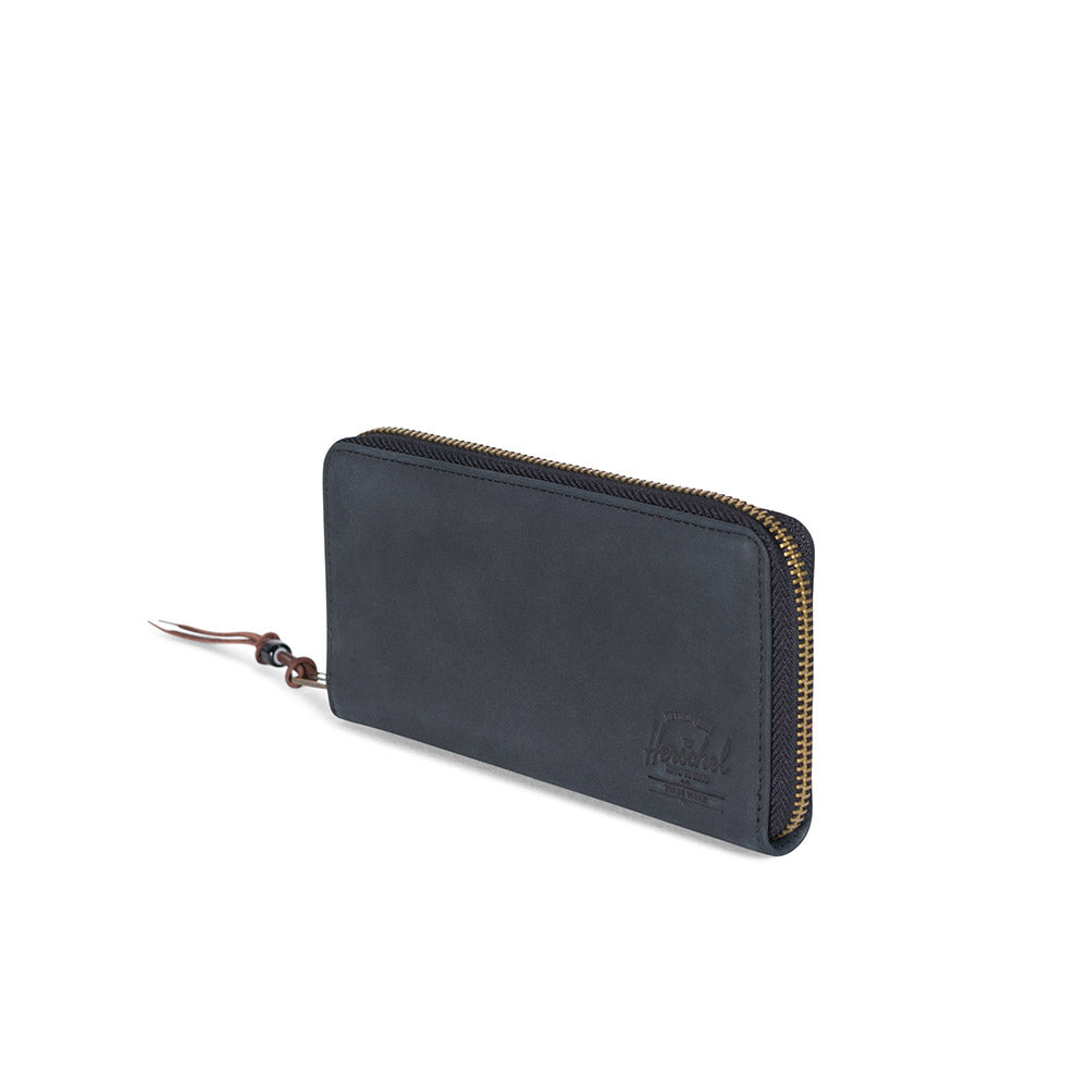 Herschel Thomas Wallet - Black/Black nubuck — available at Norwood