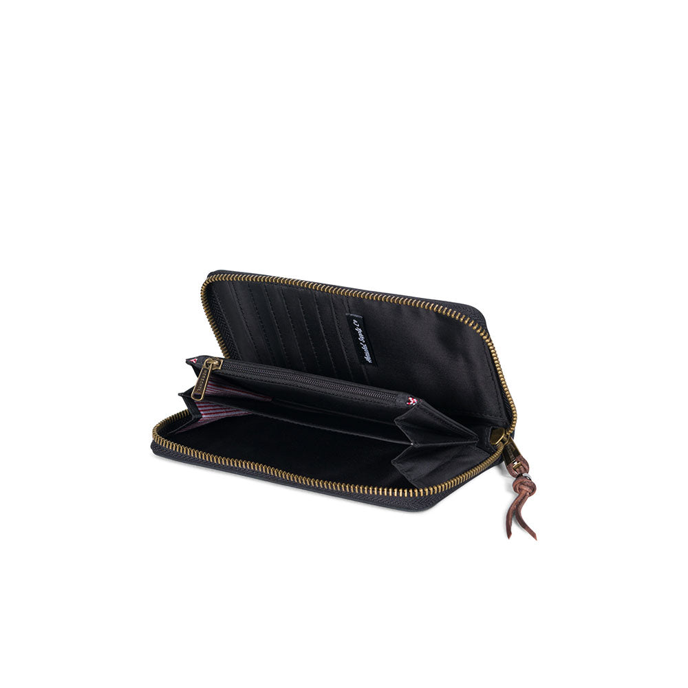 Herschel Thomas Wallet - Black/Black nubuck — available at Norwood
