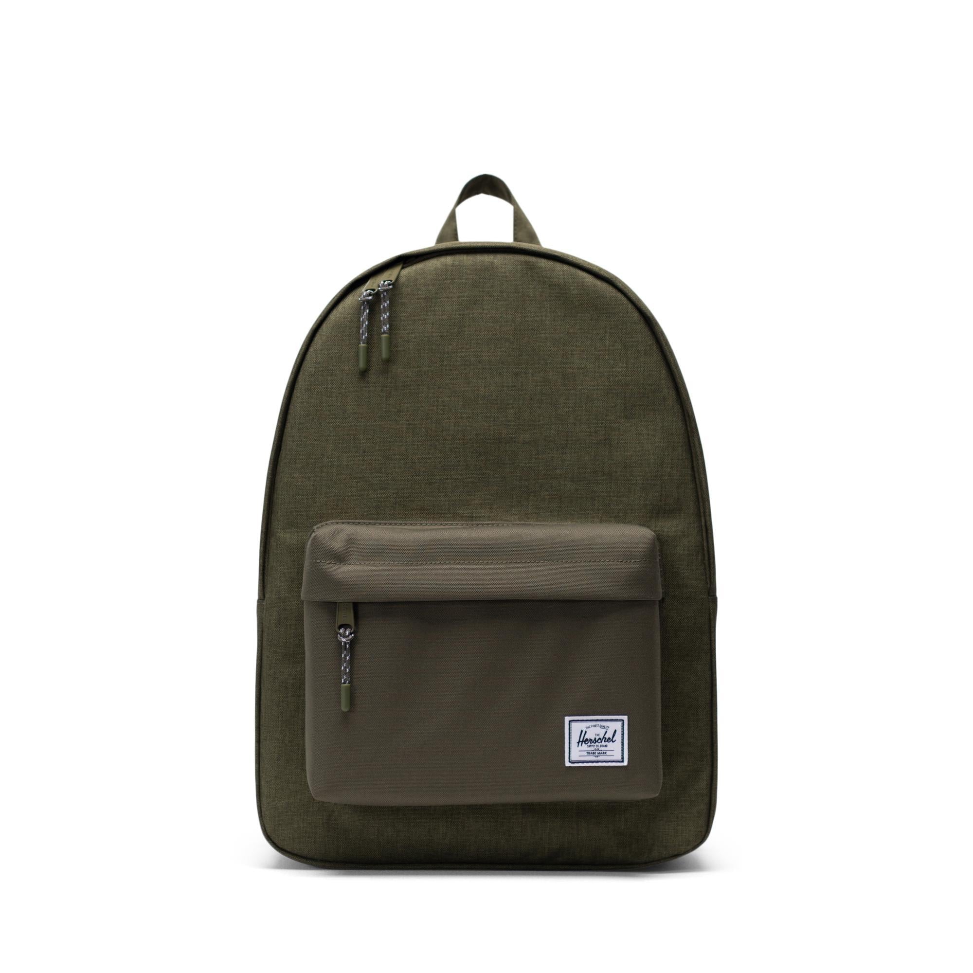 Herschel Classic Backpack - Olive Night Crosshatch/Olive Night — available at Norwood
