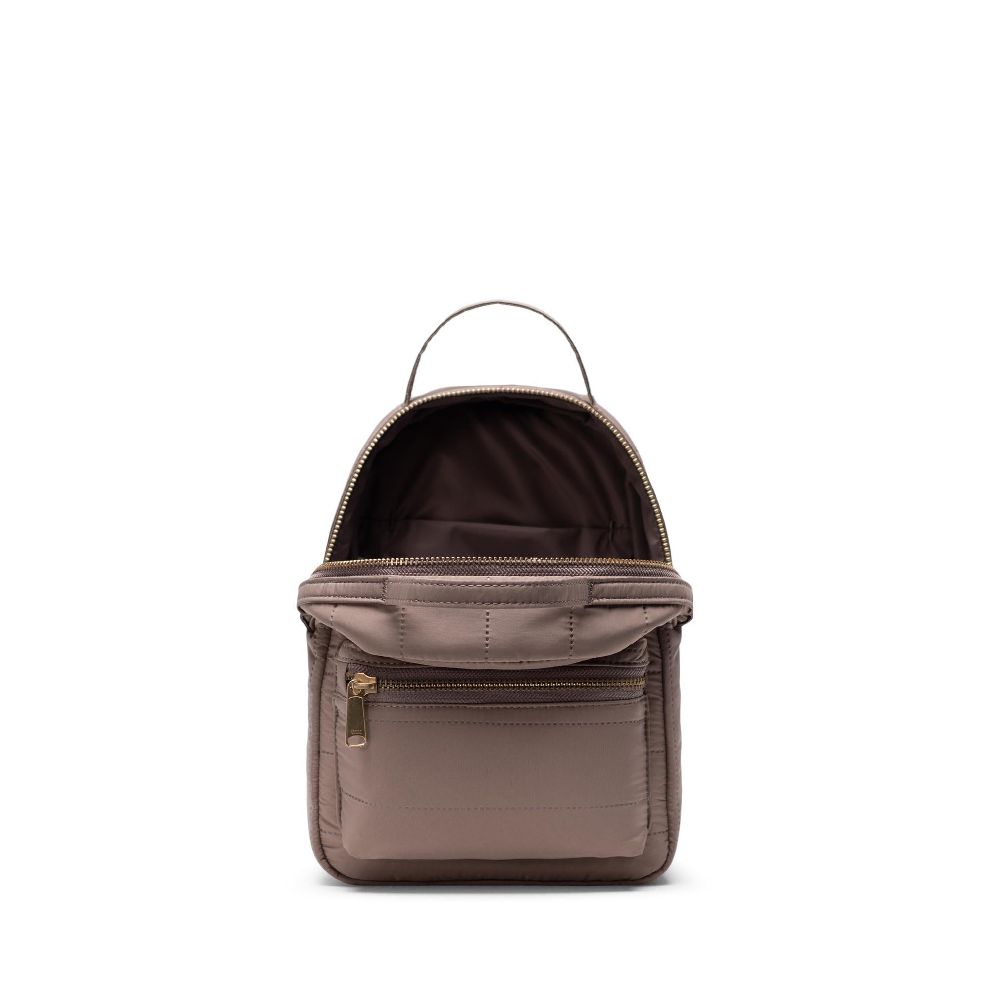 Herschel Nova mini quilted backpack, pinebark — available at Norwood