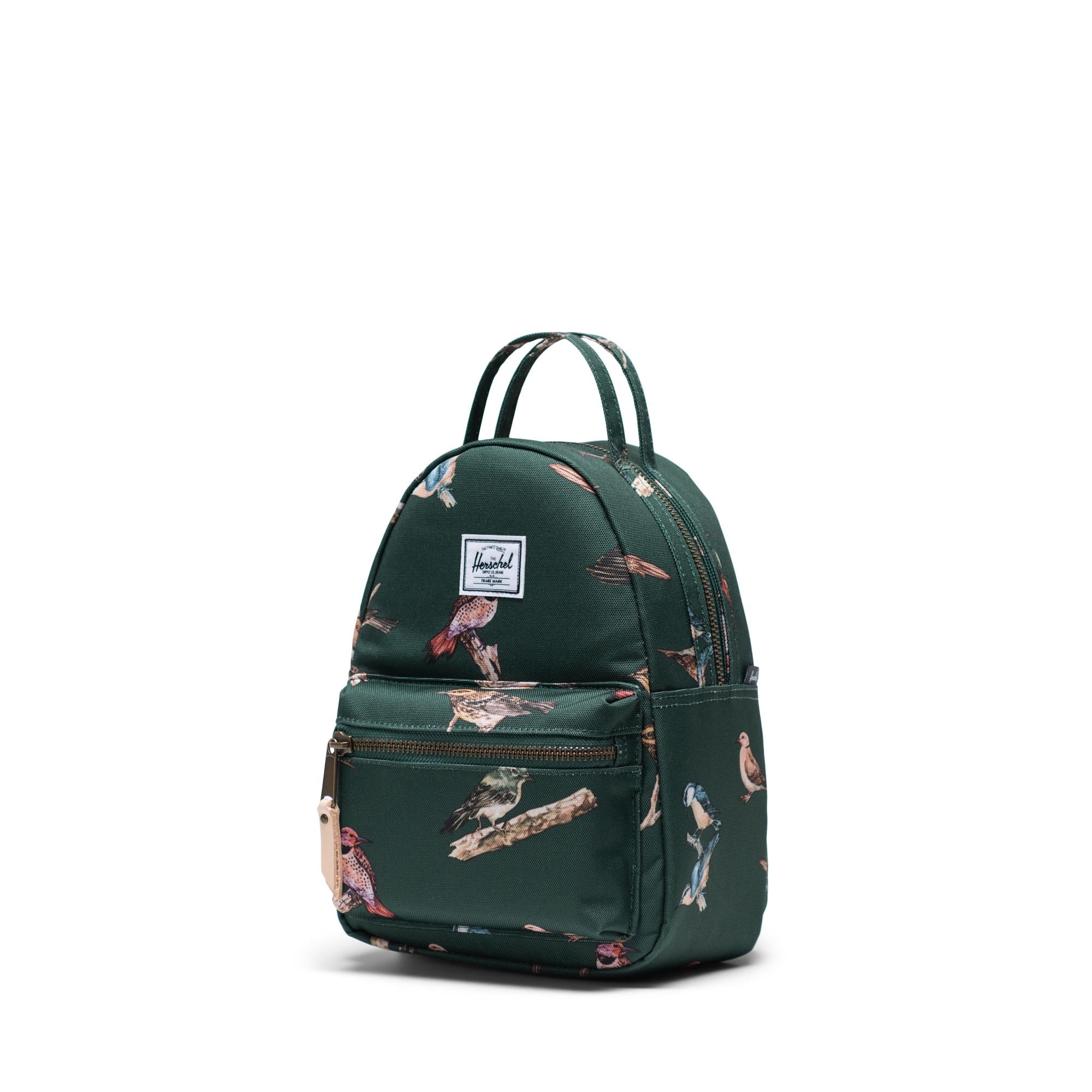 Herschel Nova Mini backpack - Birds of Herschel, dark green — available at Norwood