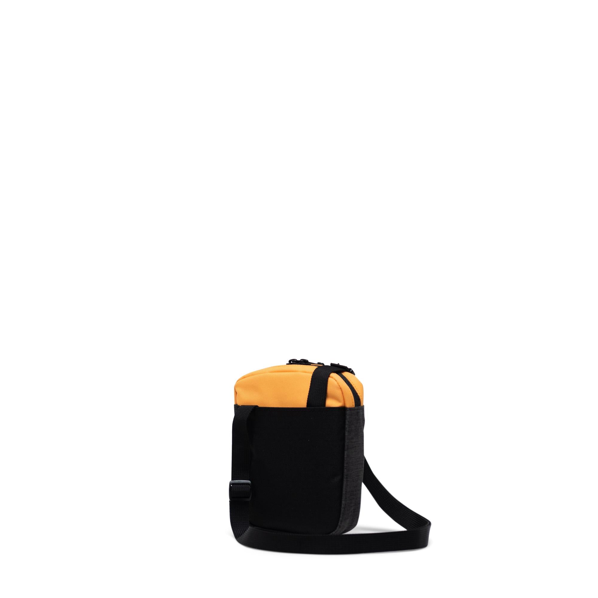 Herschel Cruz Crossbody, black crosshatch/black/blazing orange — available at Norwood
