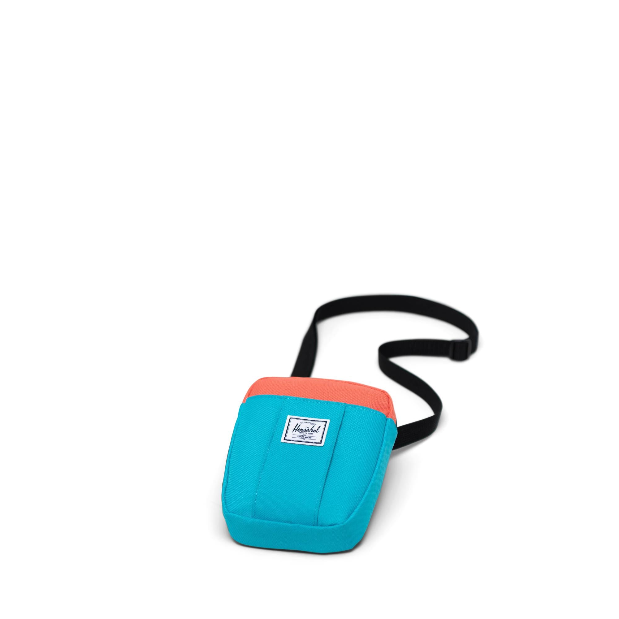 Herschel Cruz Crossbody, blue bird/black/emberglow — available at Norwood