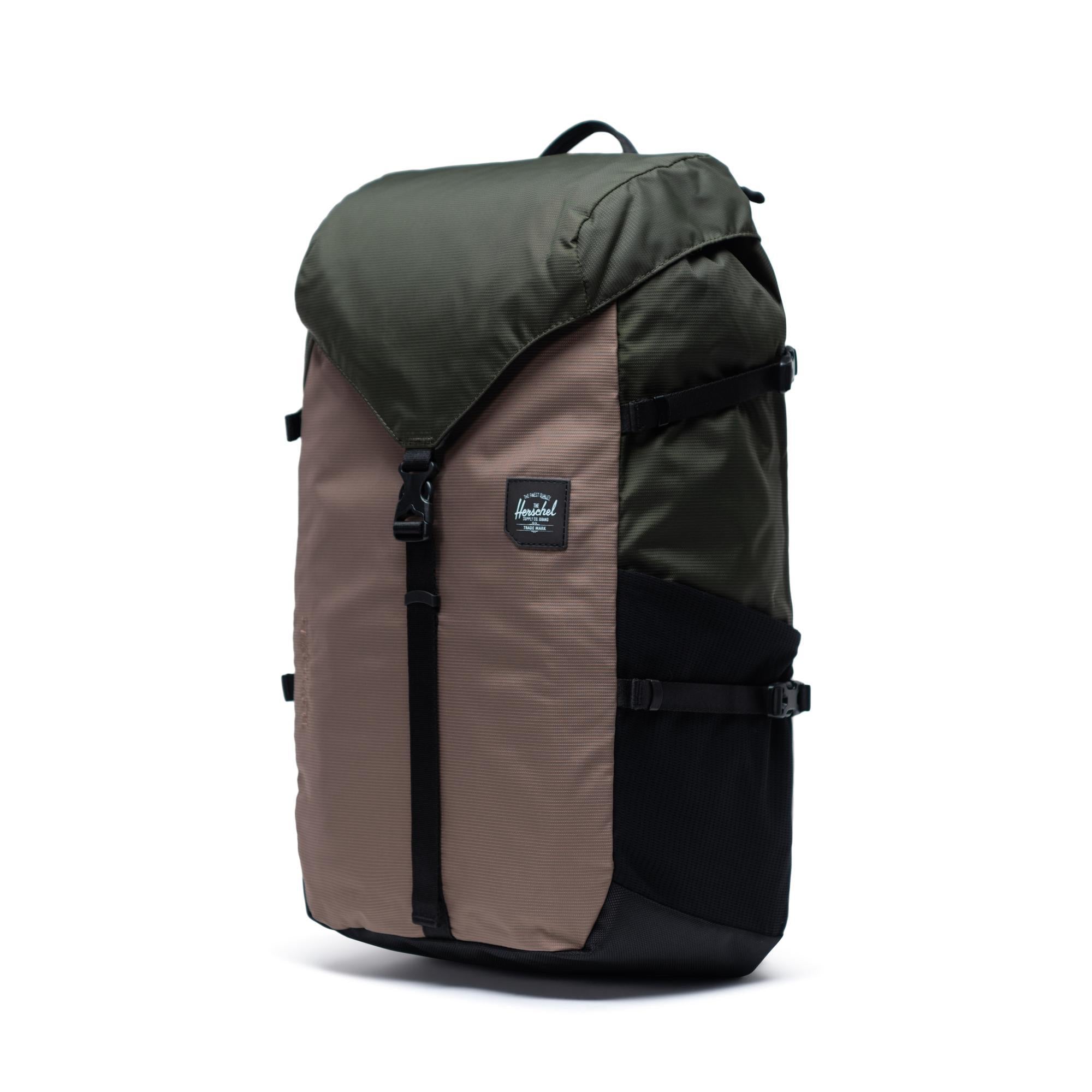 Herschel Barlow large backpack, dark olive multi — available at Norwood