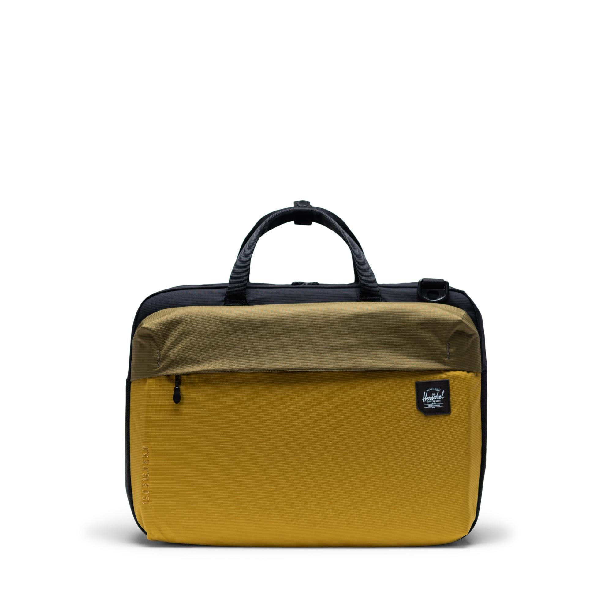Herschel Britannia Trail messenger bag, Khaki Green/Arrowwood/Black — available at Norwood