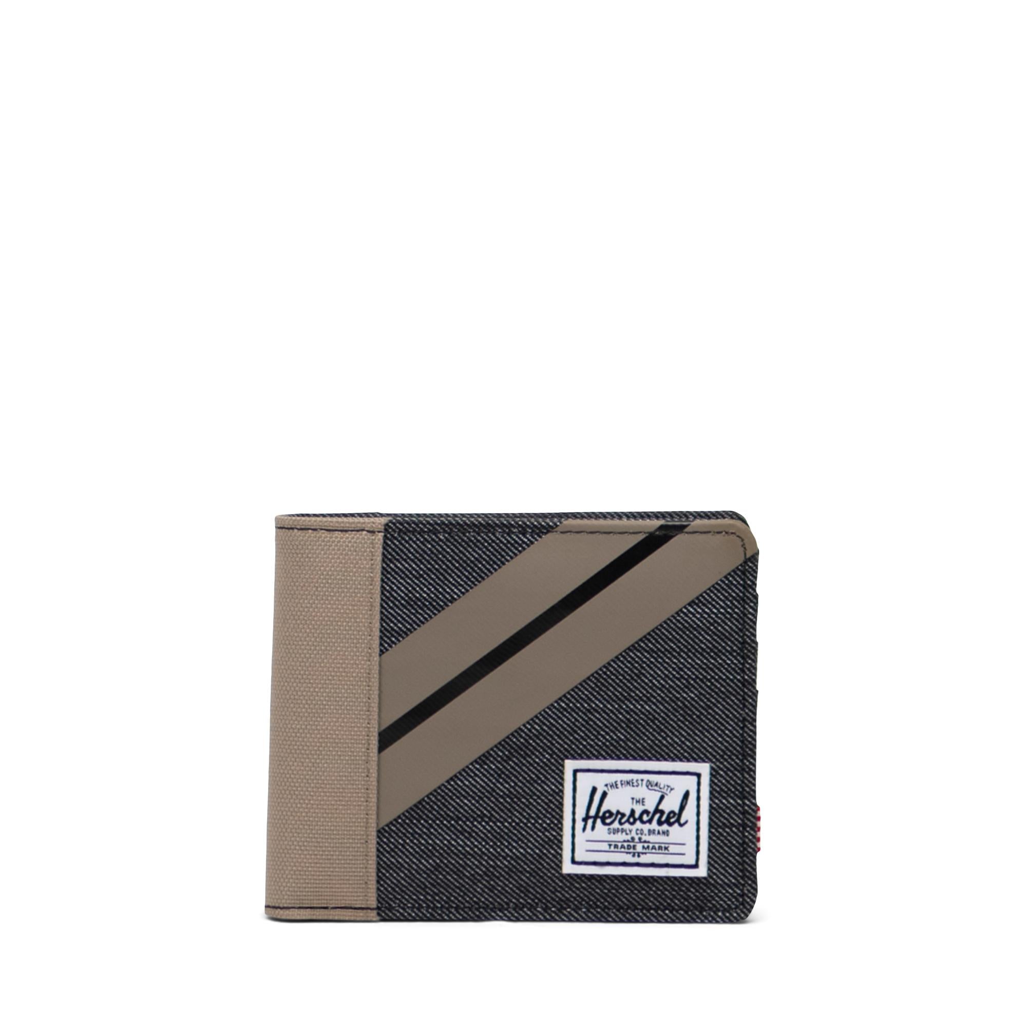 Herschel Roy Coin, timberwolf/black denim — available at Norwood