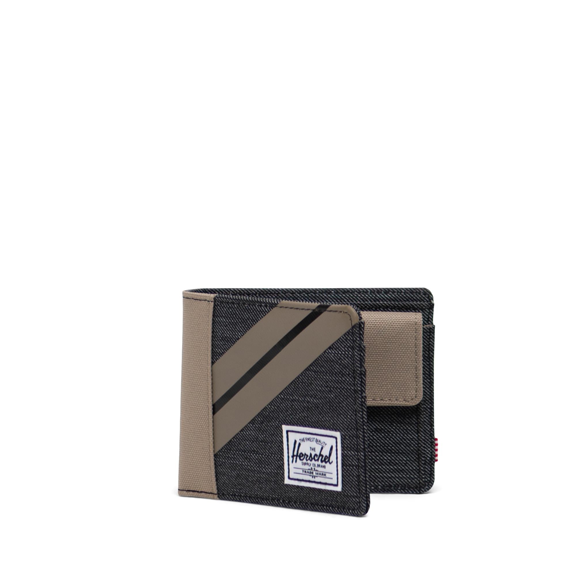Herschel Roy Coin, timberwolf/black denim — available at Norwood