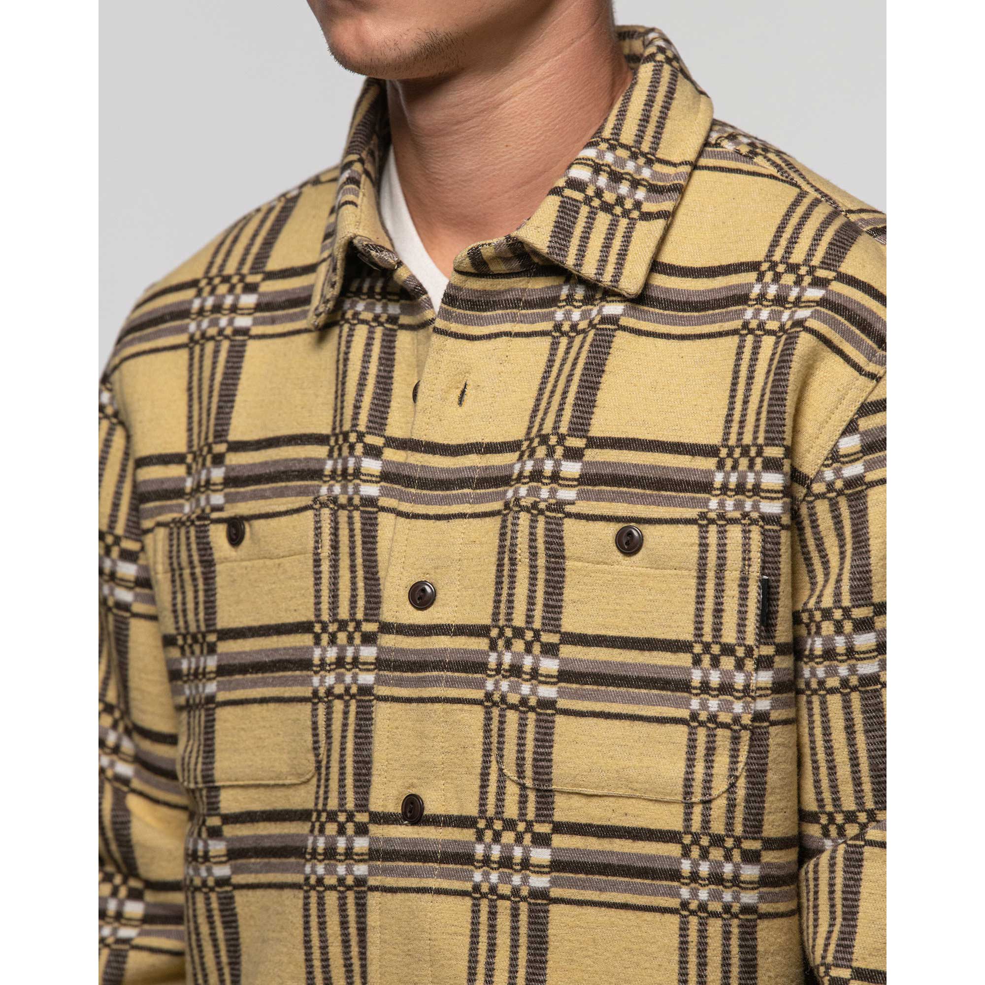 Stussy Langley Plaid L/S Shirt — available at Norwood