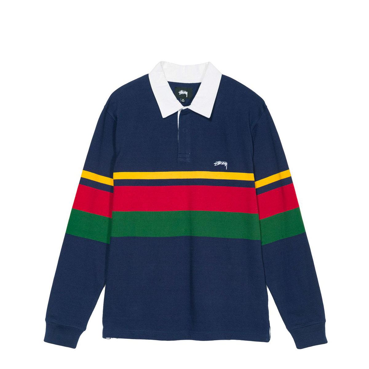Stussy Lucas Stripe rugby shirt — available at Norwood