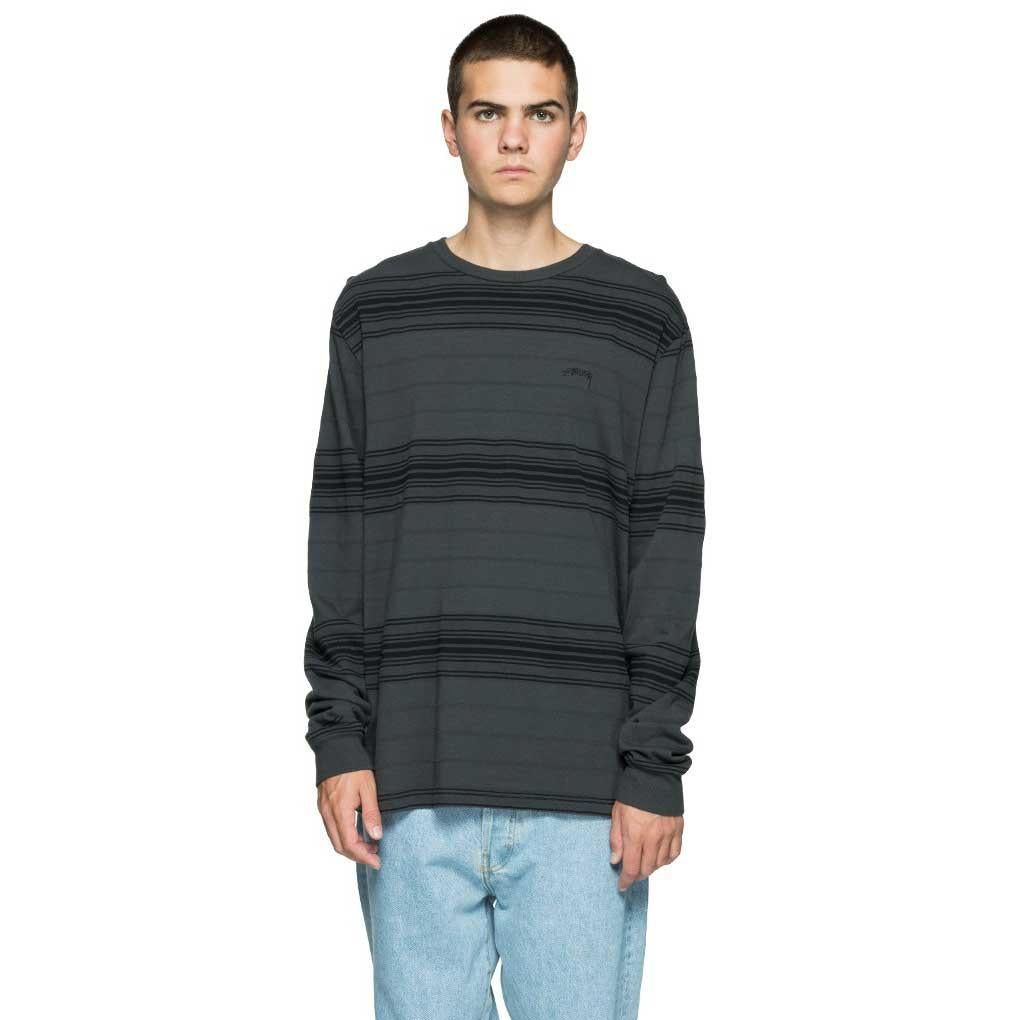 Stussy Travis longsleeve crew — available at Norwood
