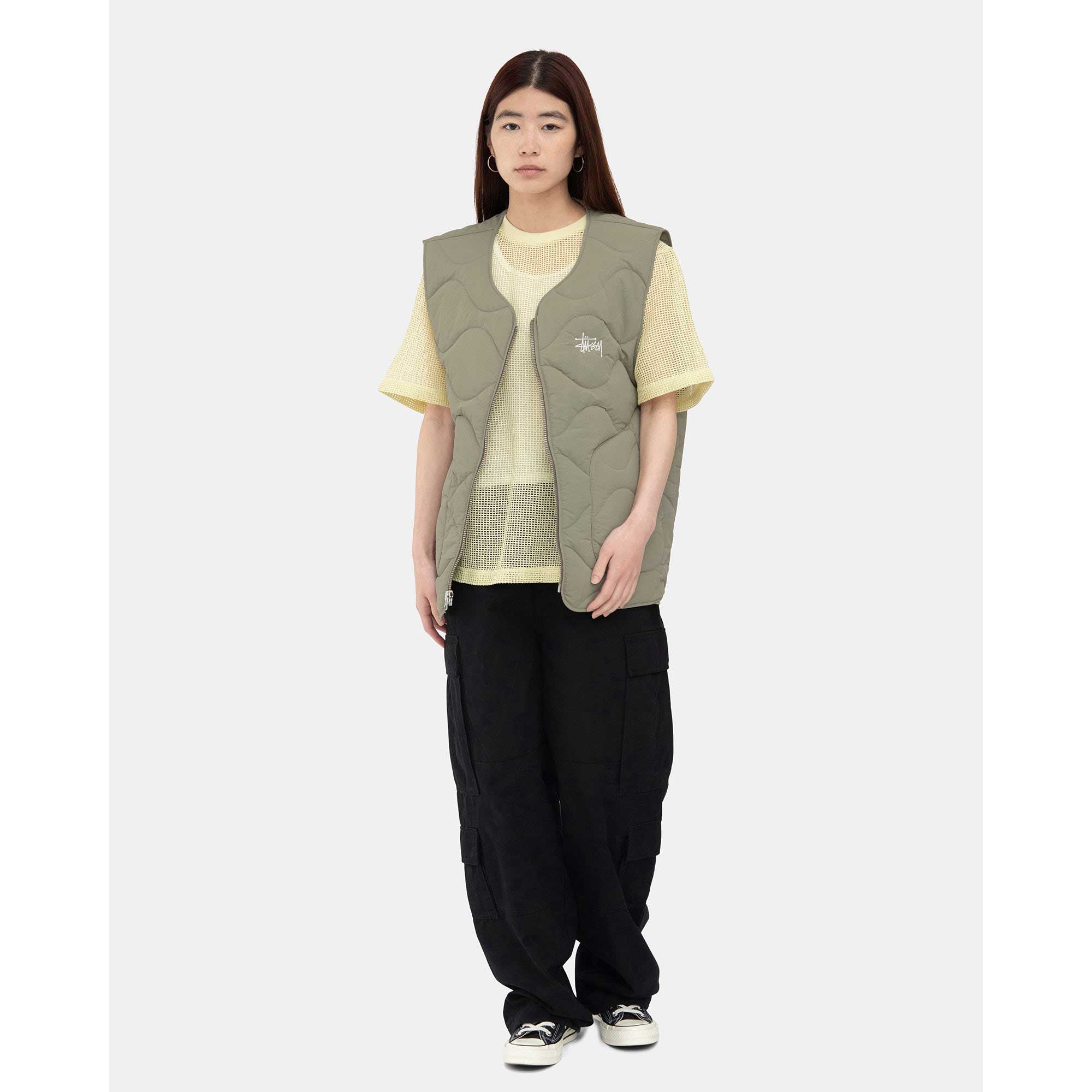 Stussy Recycled Nylon Liner Vest — available at Norwood
