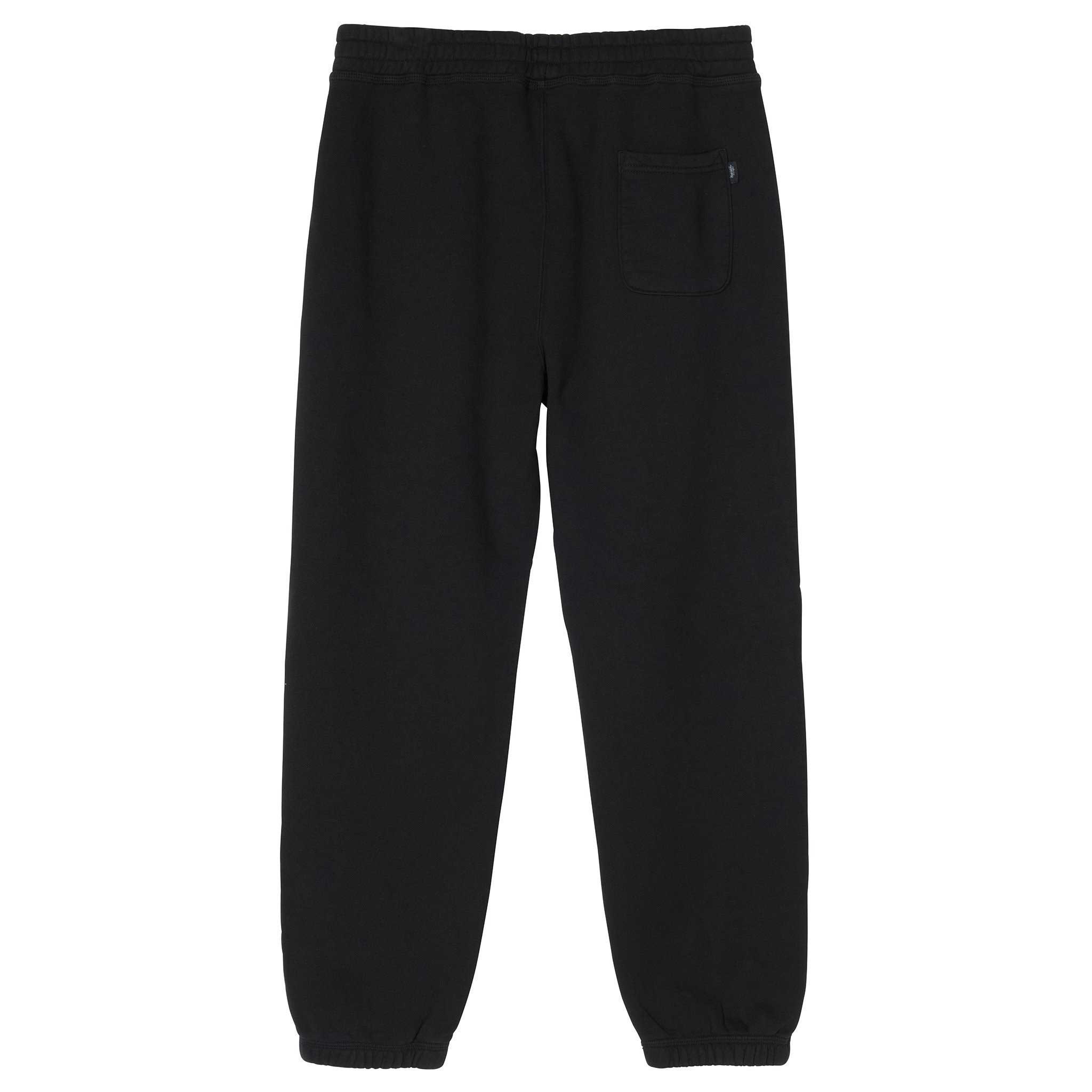 Stussy Mens Stock Logo sweatpant, black — available at Norwood