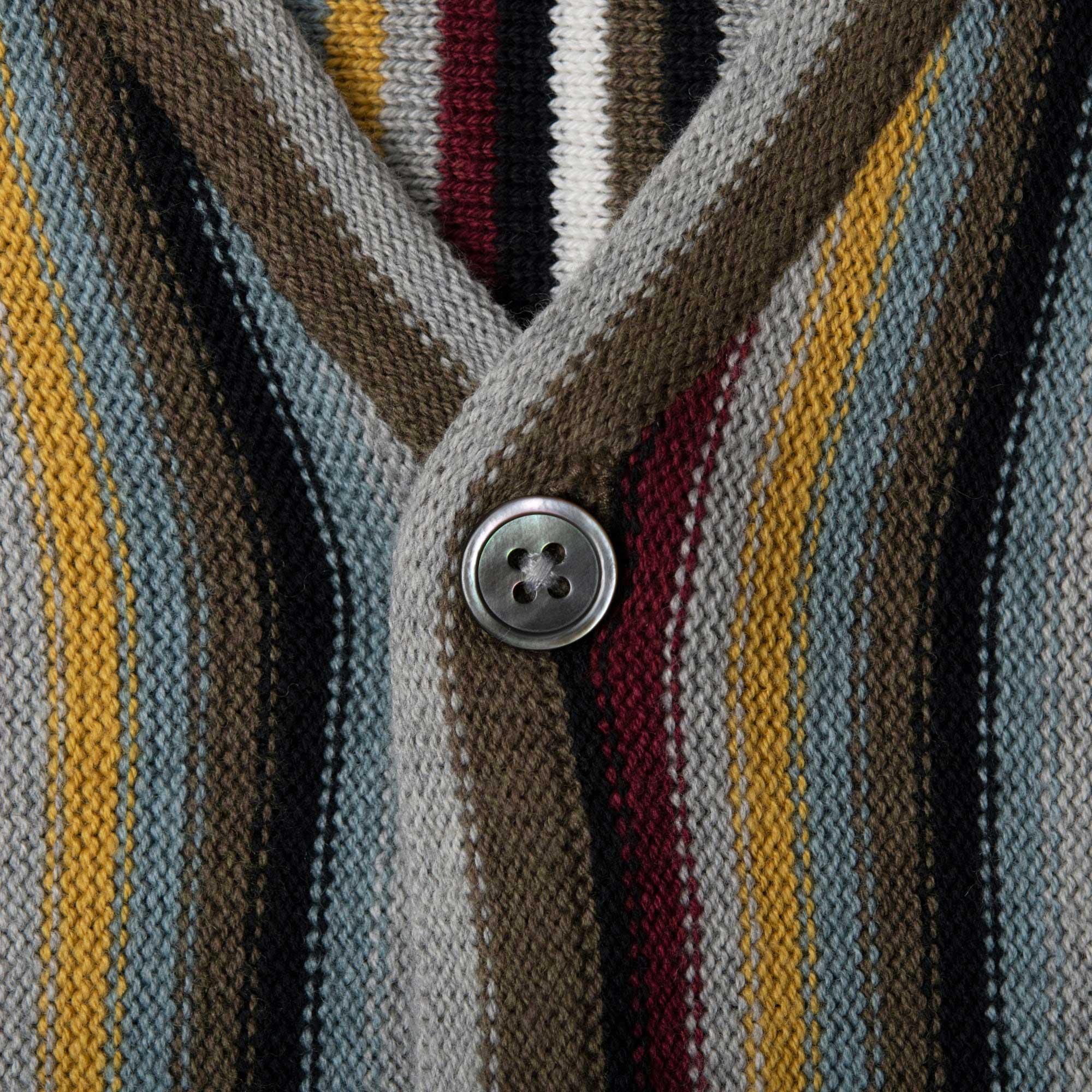 Stussy Stripe Pattern Cardigan — available at Norwood
