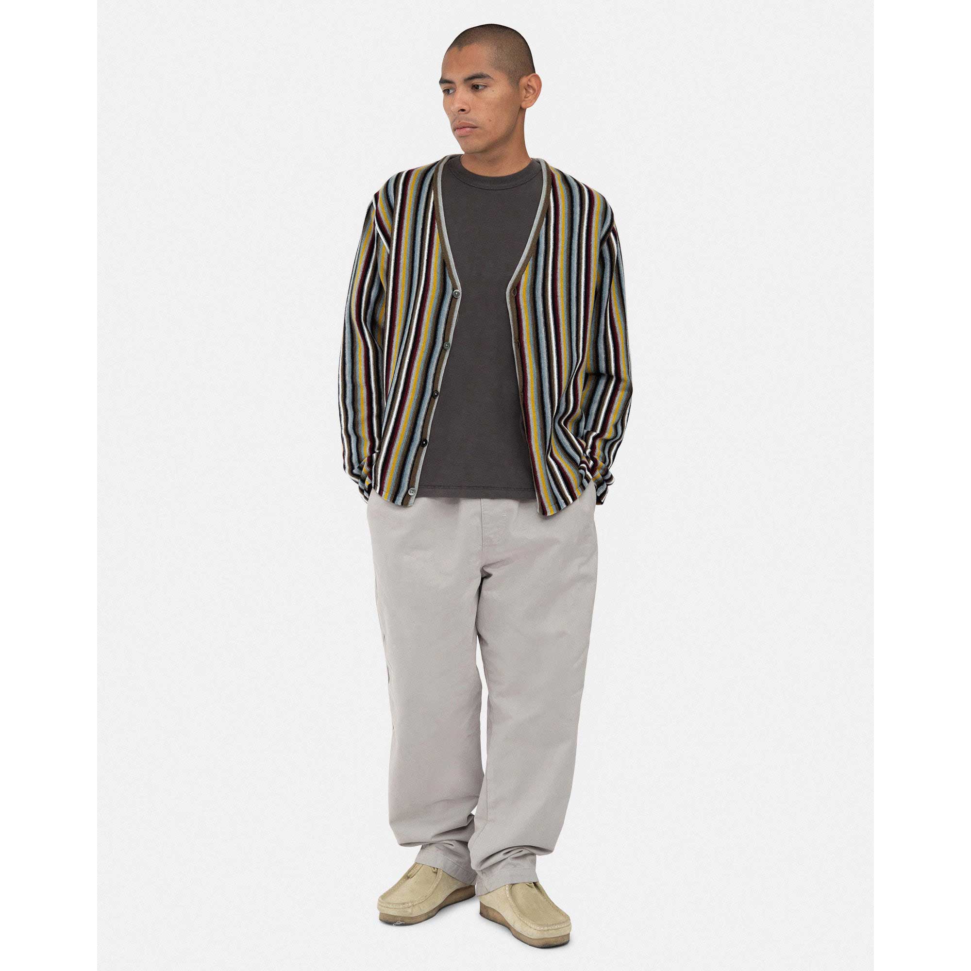 Stussy Stripe Pattern Cardigan — available at Norwood