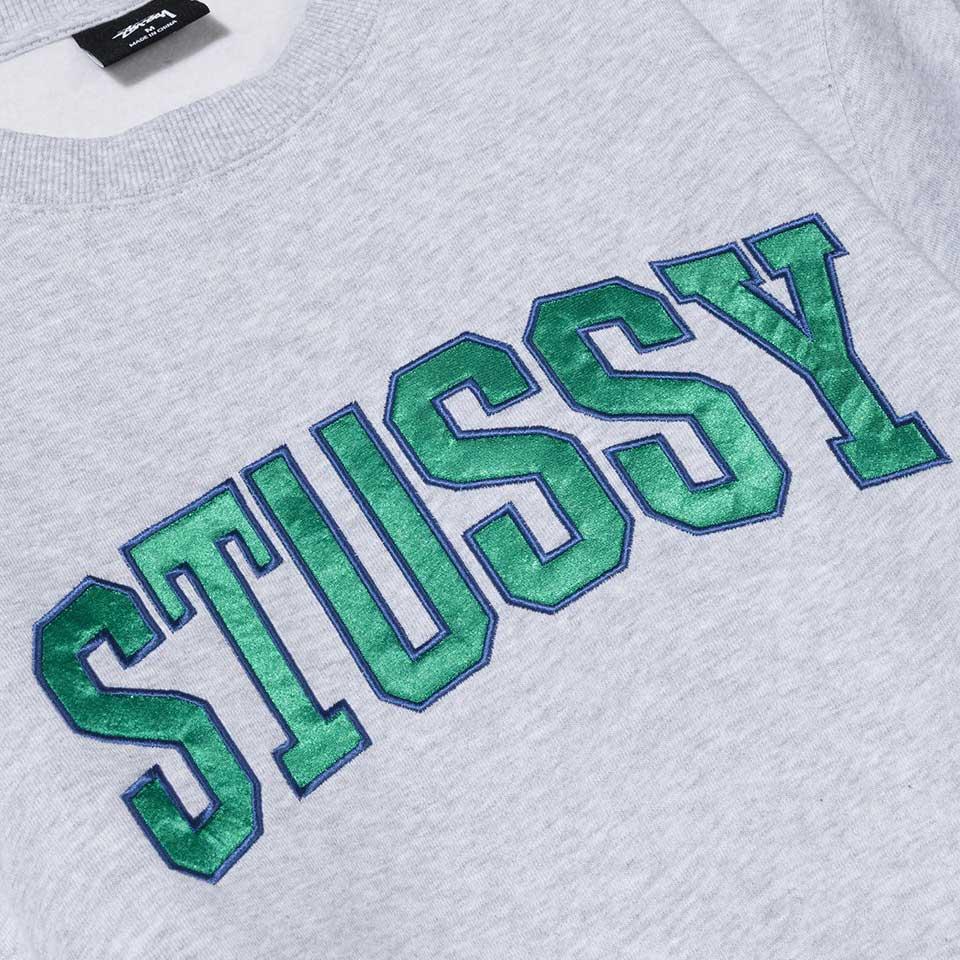 Stussy Arch Applique Crew — available at Norwood
