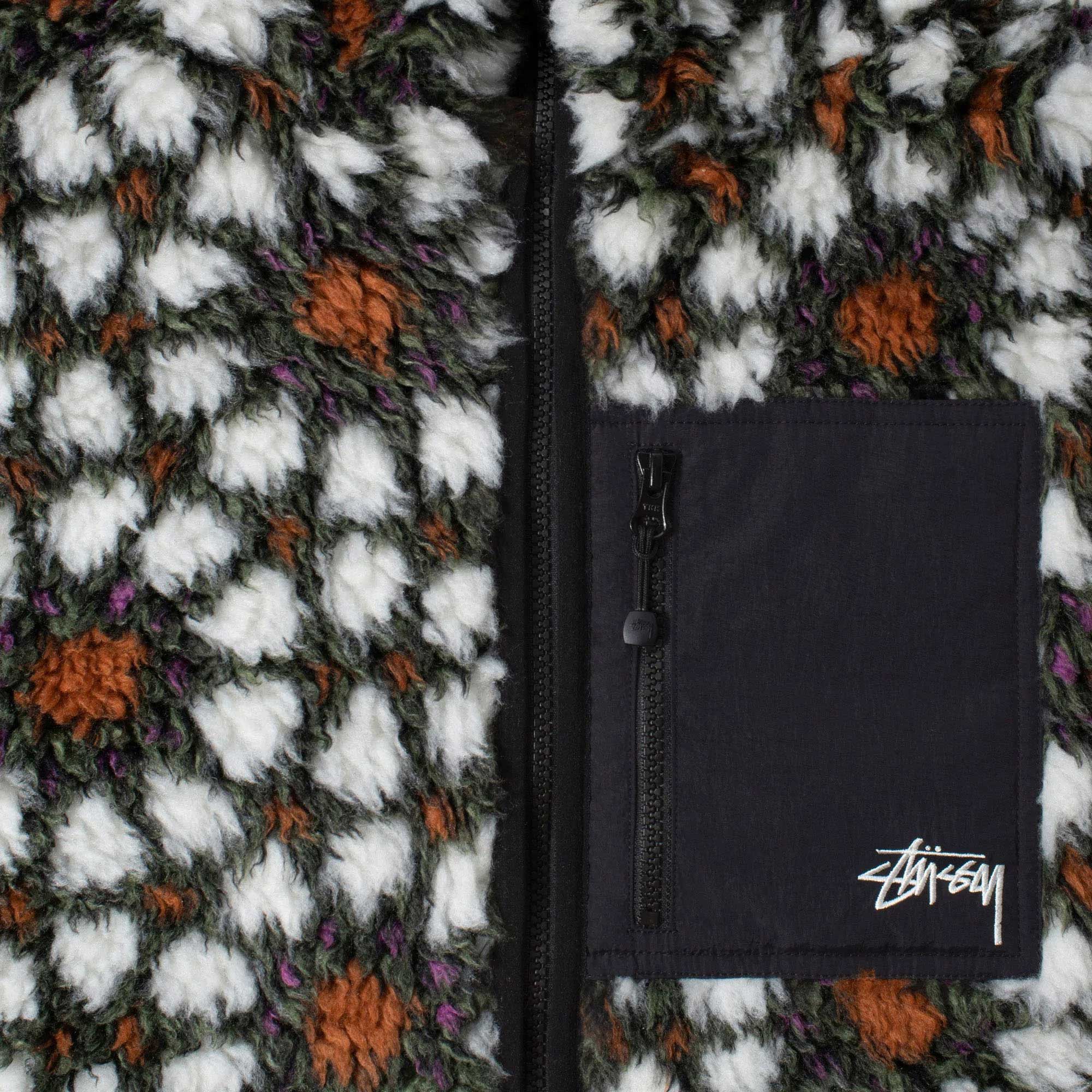 Stussy Pattern Sherpa Jacket — available at Norwood
