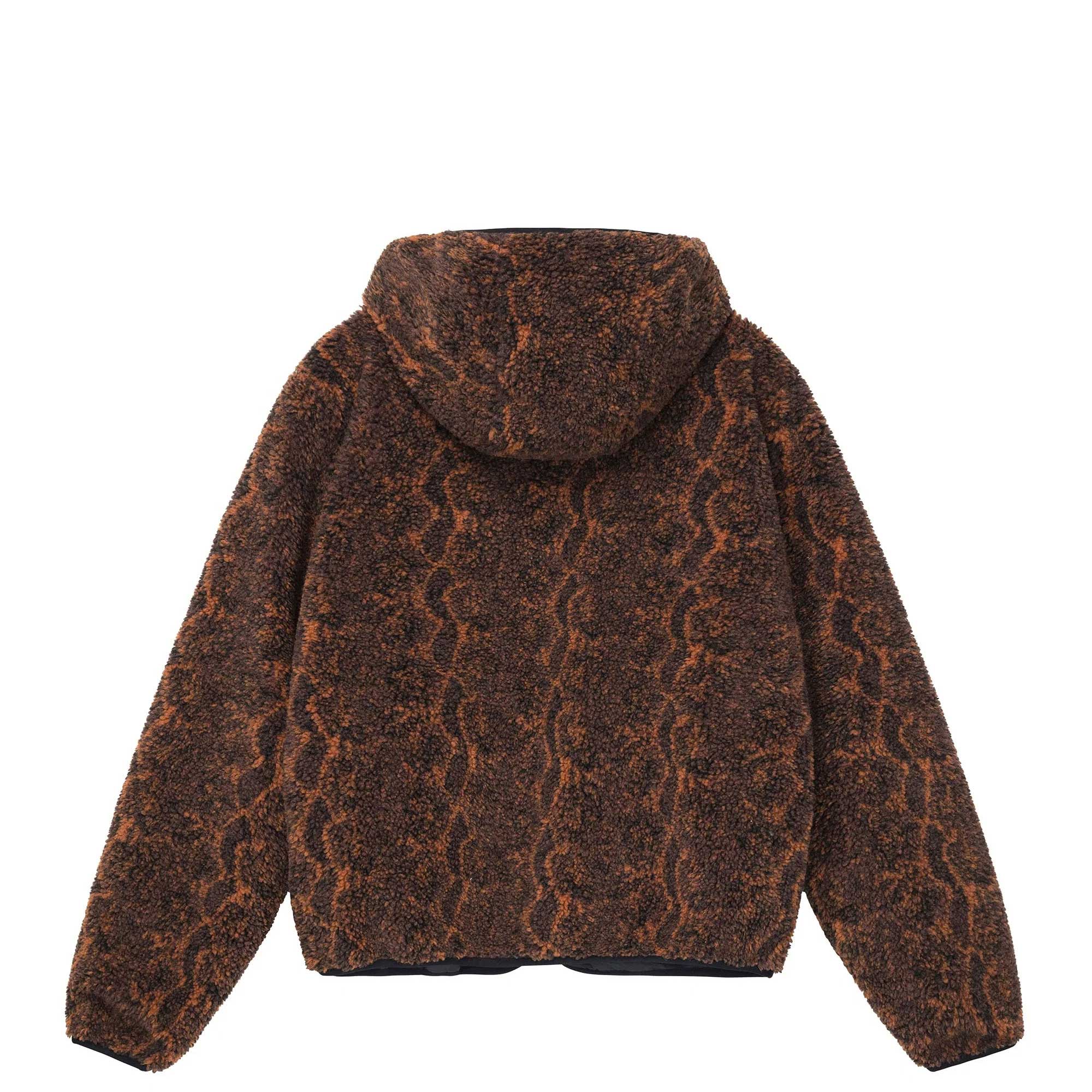 Stussy Snake Jacquard Sherpa Jacket — available at Norwood