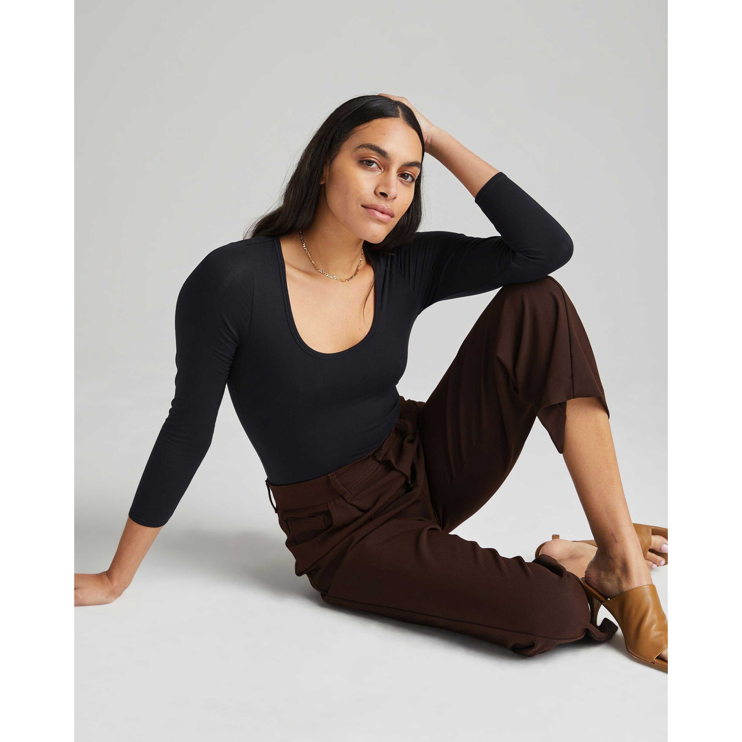 Richer Poorer Womens Scoop Neck bodysuit — available at Norwood