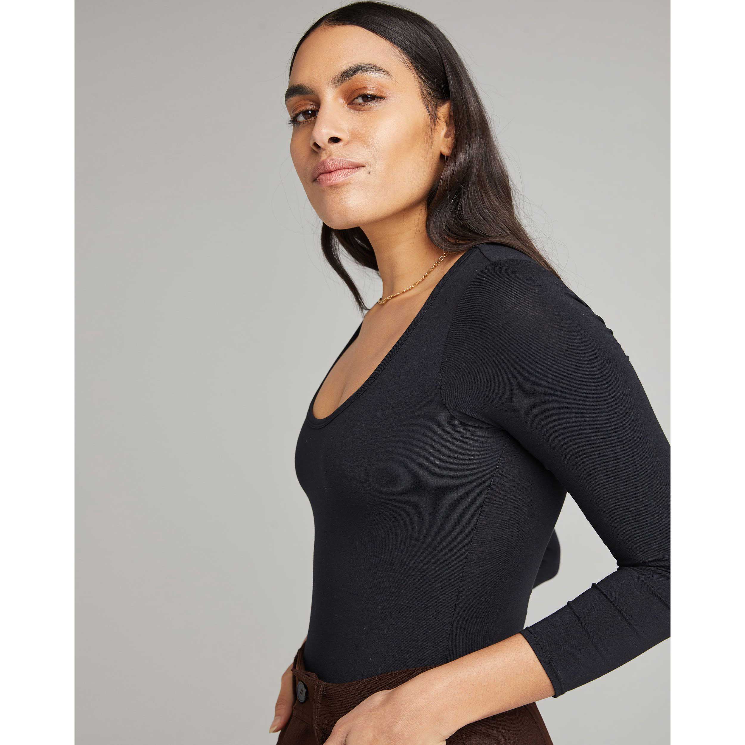 Richer Poorer Womens Scoop Neck bodysuit — available at Norwood