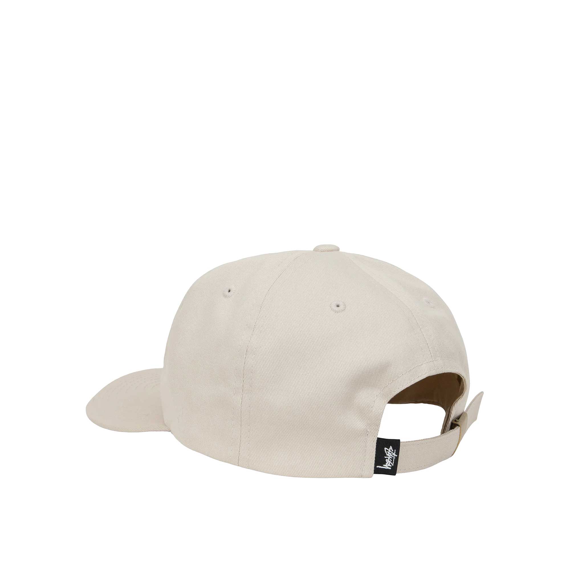 Stussy Stu Arch Strapback Cap, Off White — available at Norwood