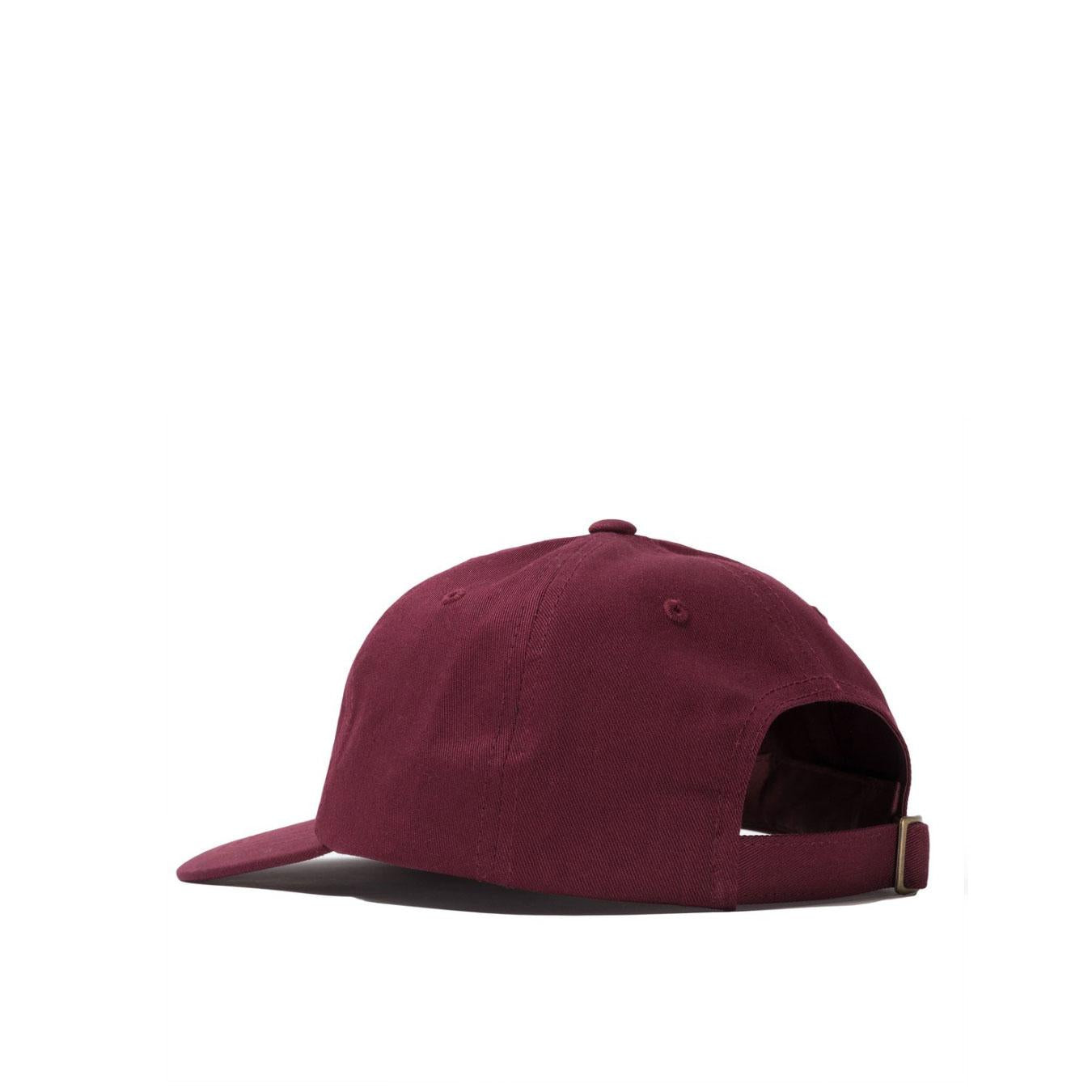 Stussy Stock low pro cap, burgundy — available at Norwood