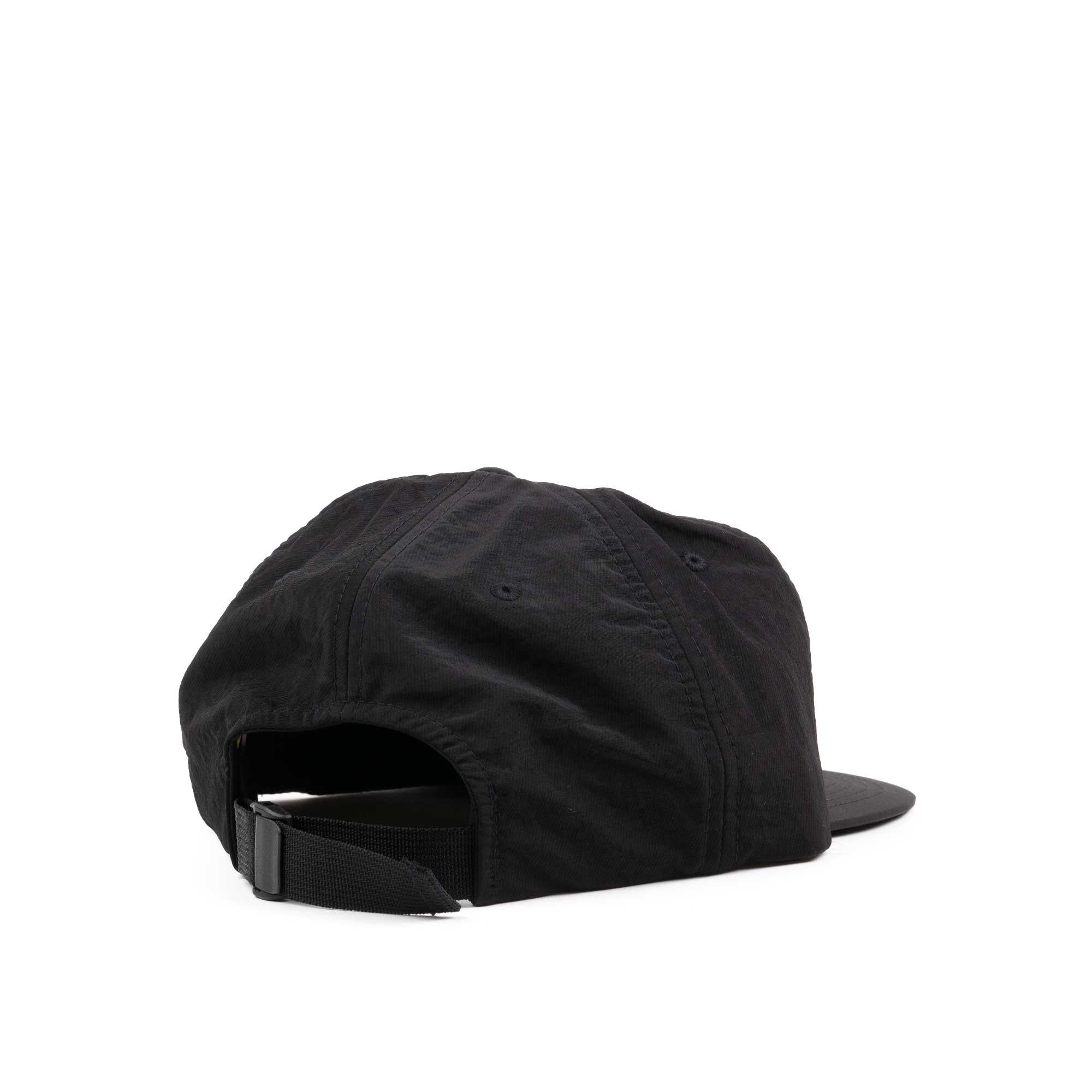 Stussy Stock Nylon Strapback Cap, Black — available at Norwood