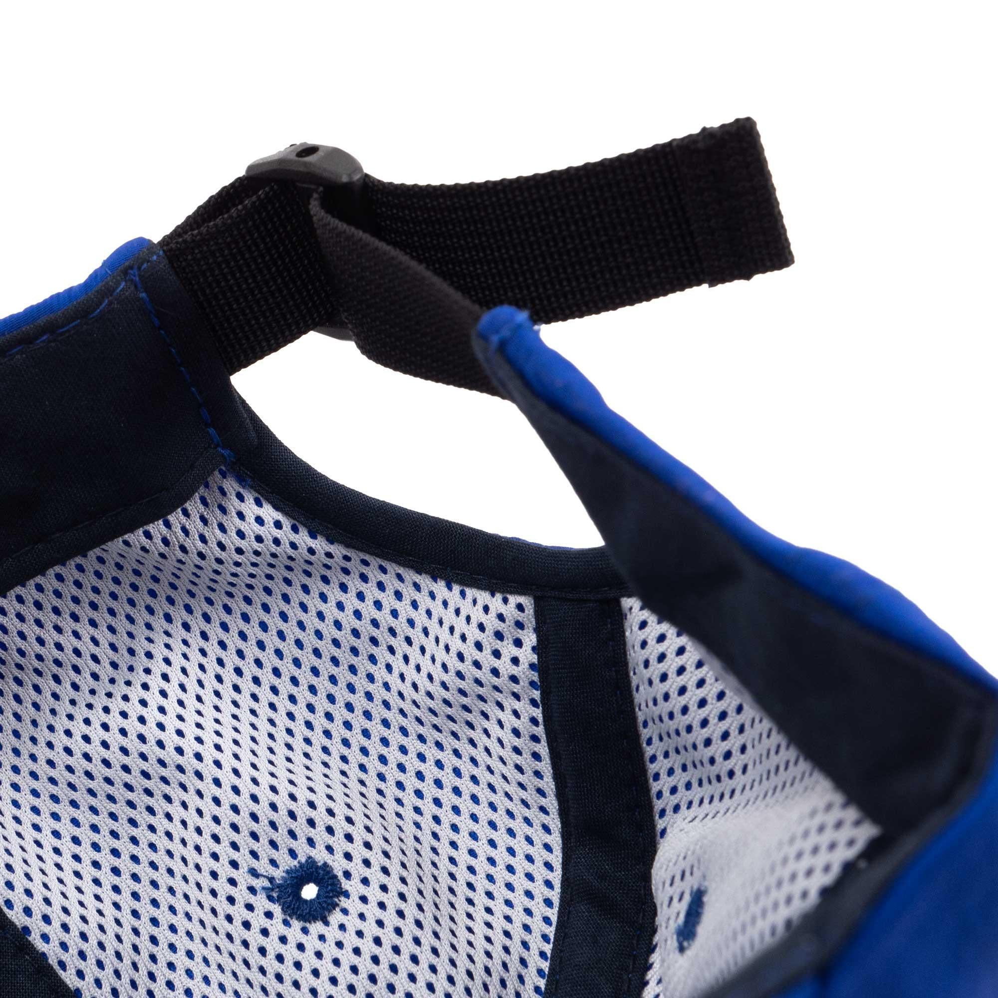 Stussy Stock Nylon Strapback Cap, Blue — available at Norwood