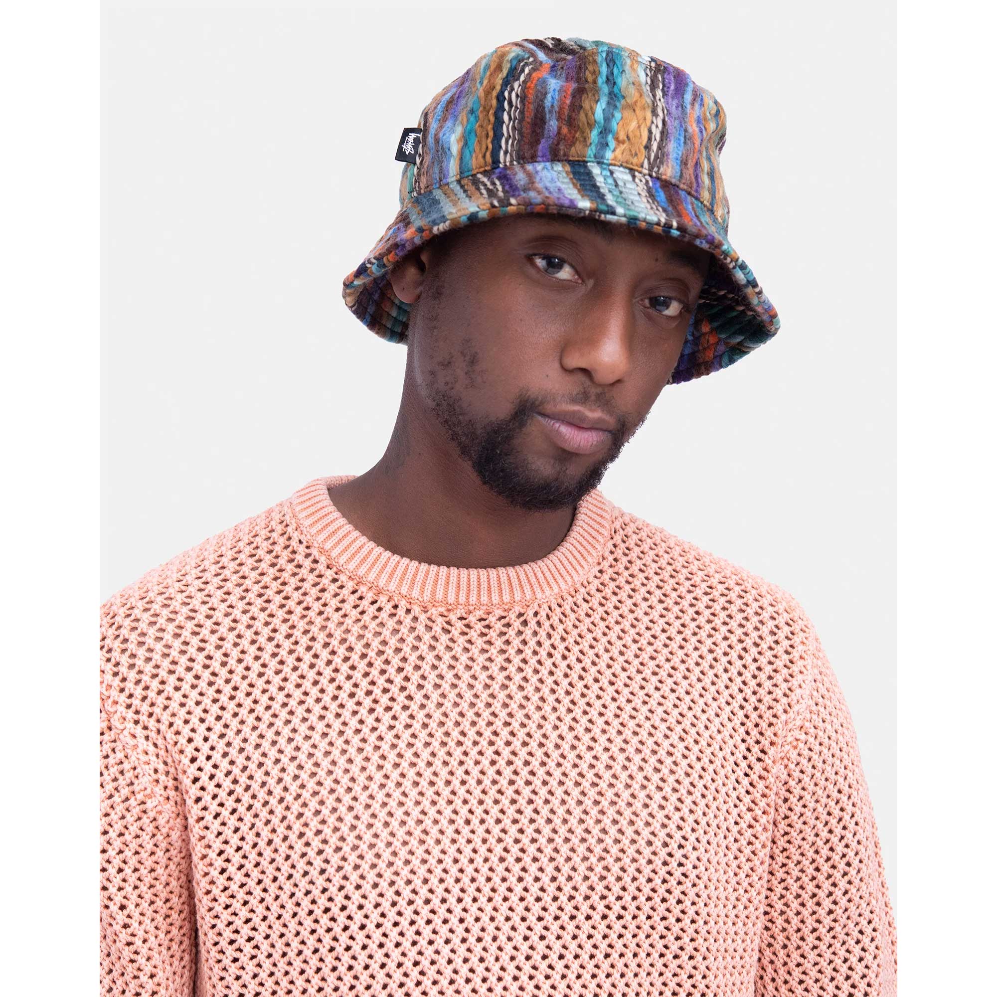 Stussy Mixed Yarn Stock Bucket Hat — available at Norwood