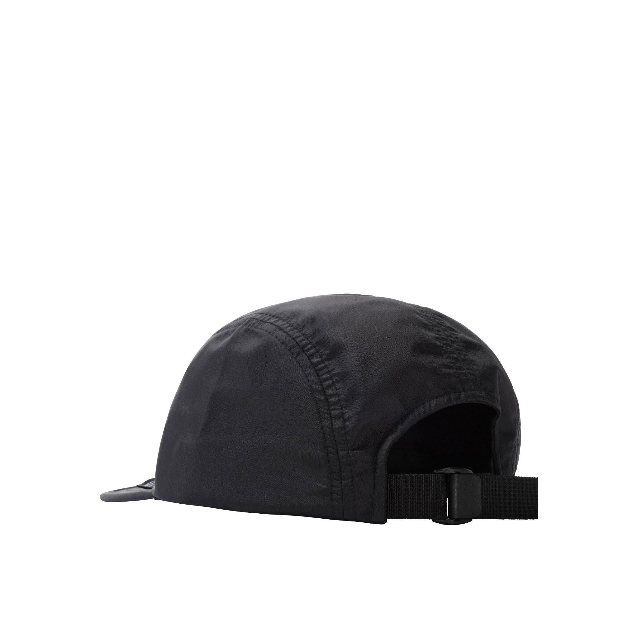 Stussy Mesh front Camp Cap, Black — available at Norwood