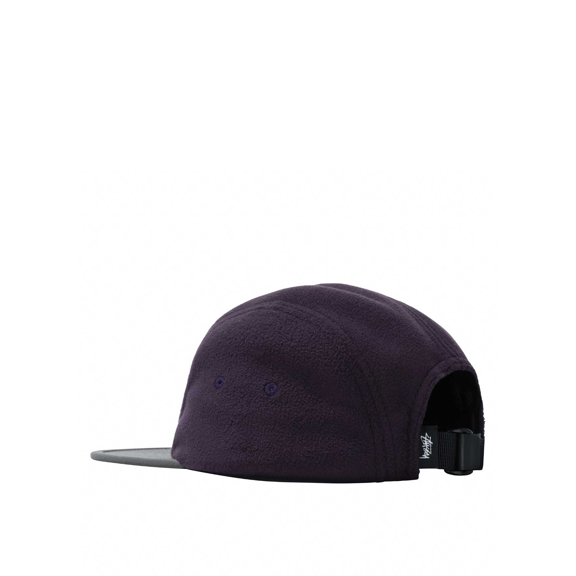 Stussy Mens Fleece Nylon Mix Camp cap, purple — available at Norwood