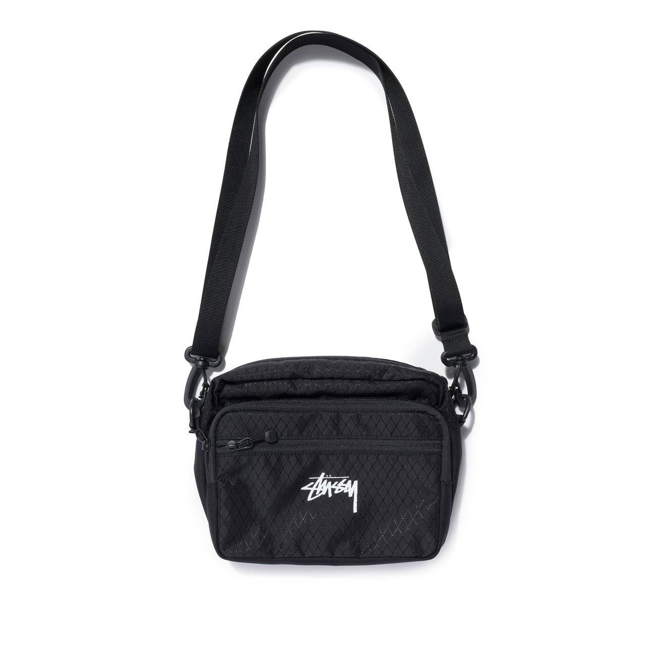 Stussy Ripstop shoulder bag, black — available at Norwood