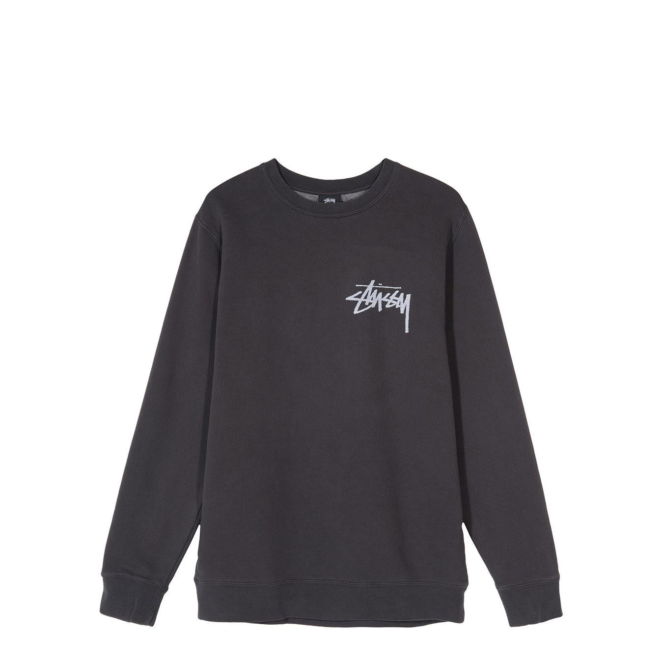 Stussy Stock pigment dyed crew — available at Norwood